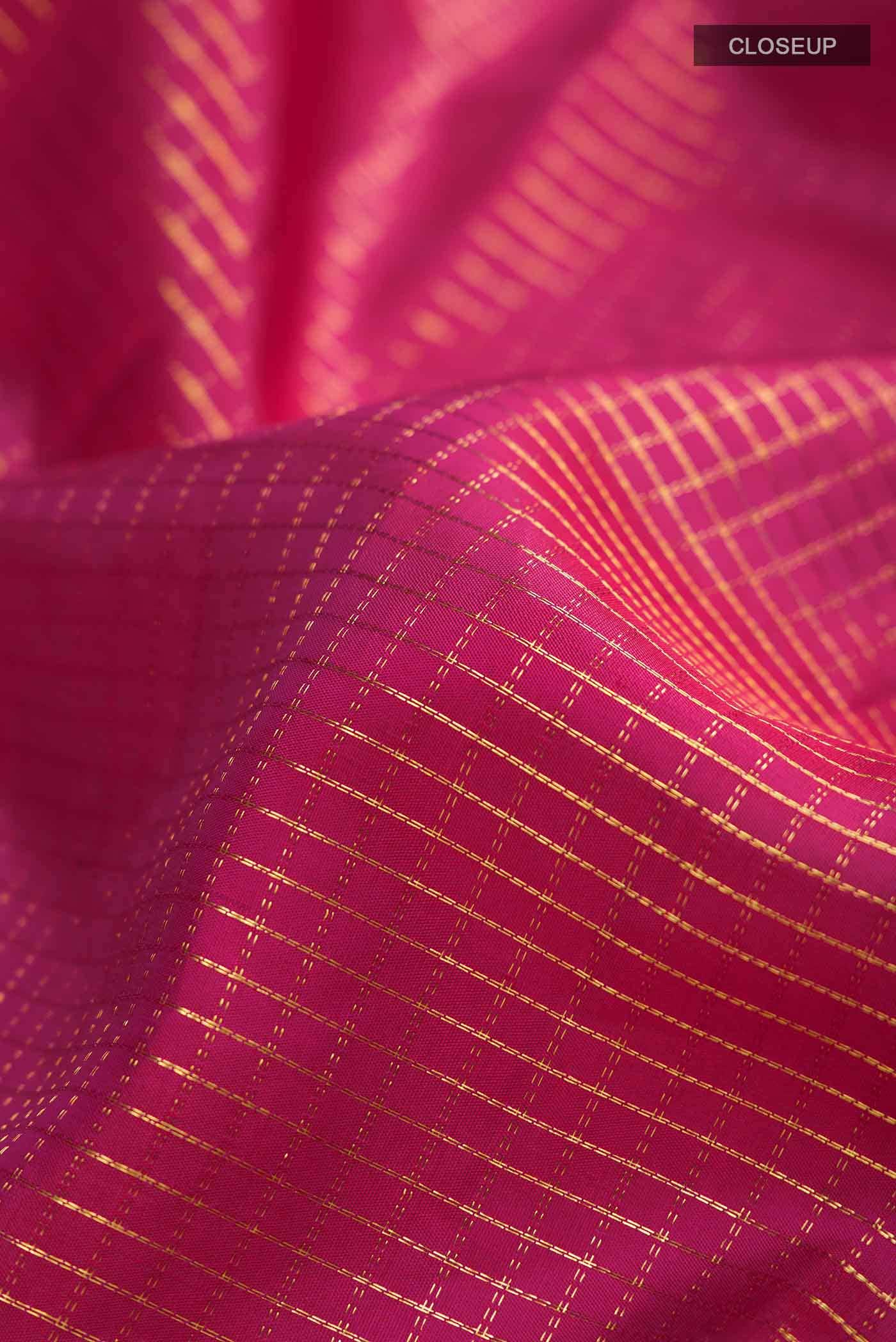 Pink Kanchipuram Silk Saree