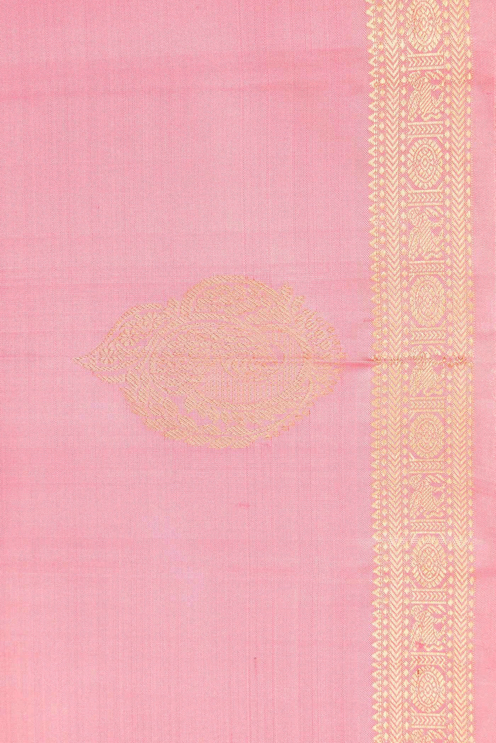 Pink Dual Tone Kanchipuram Silk Saree