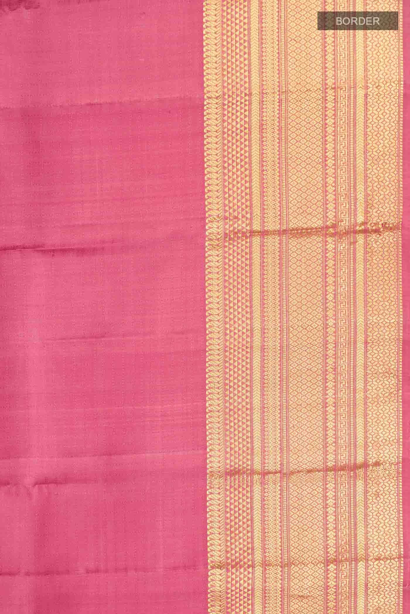 Pink Kanchipuram Silk Saree