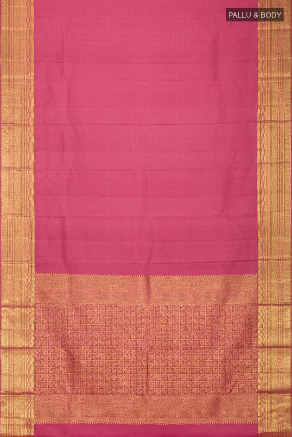 Pink Kanchipuram Silk Saree