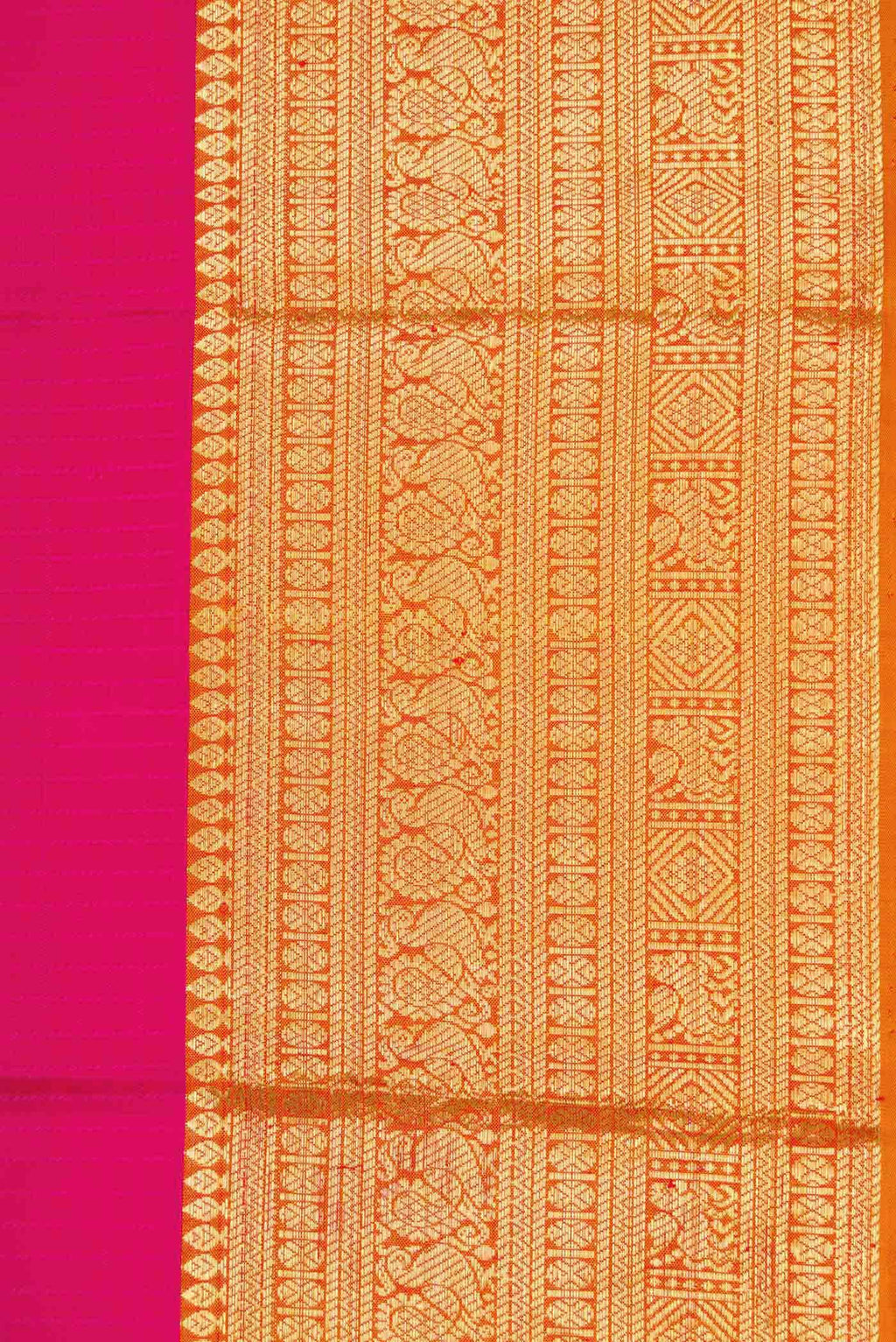Pink Dual Tone Kanchipuram Silk Saree