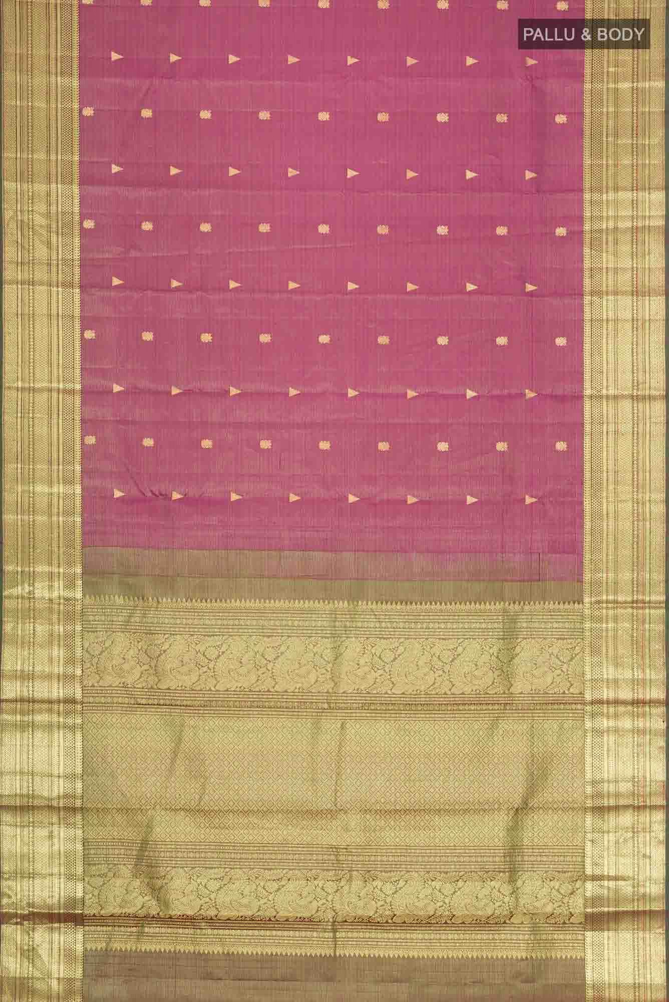 Brown Kanchipuram Silk Saree