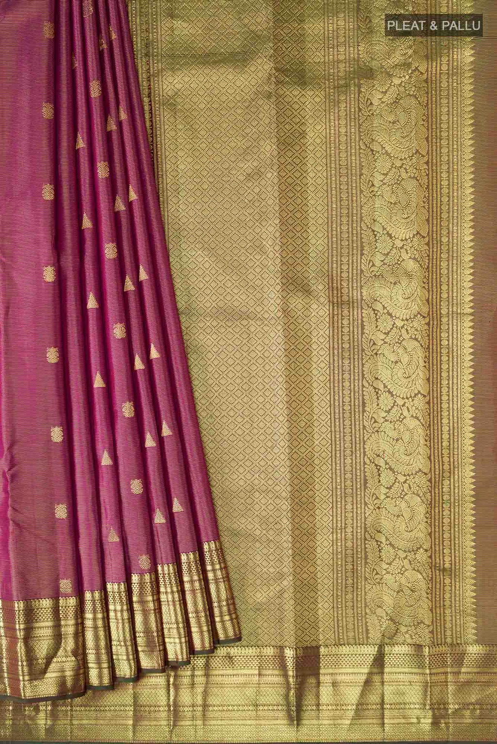 Brown Kanchipuram Silk Saree