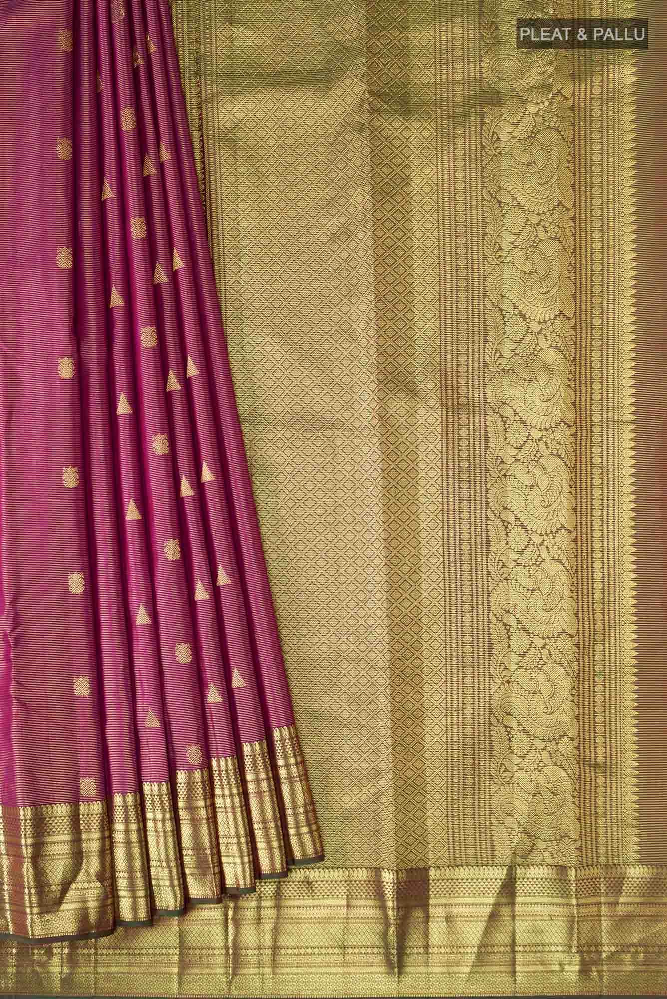 Brown Kanchipuram Silk Saree