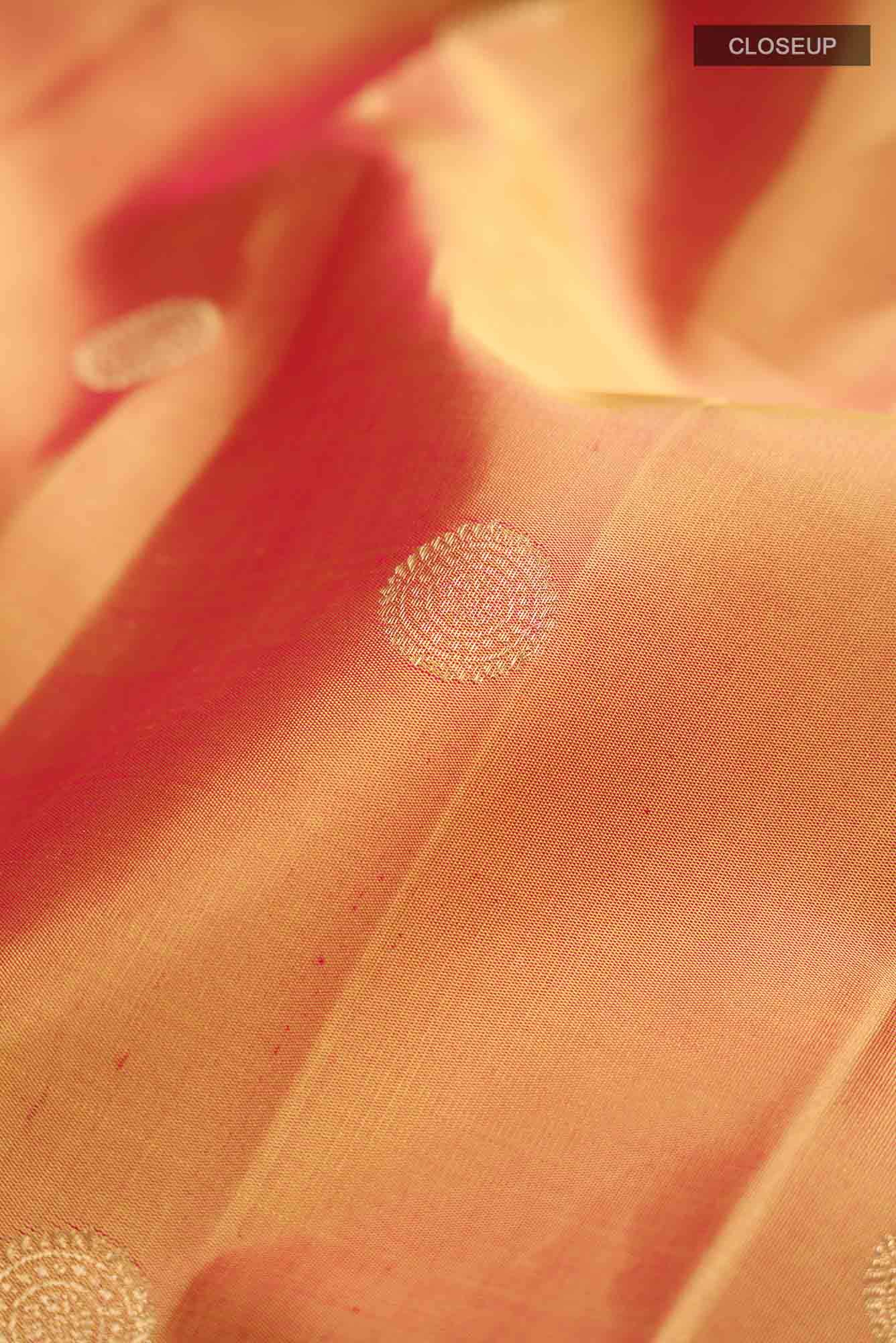 Mustard Kanchipuram Silk Saree