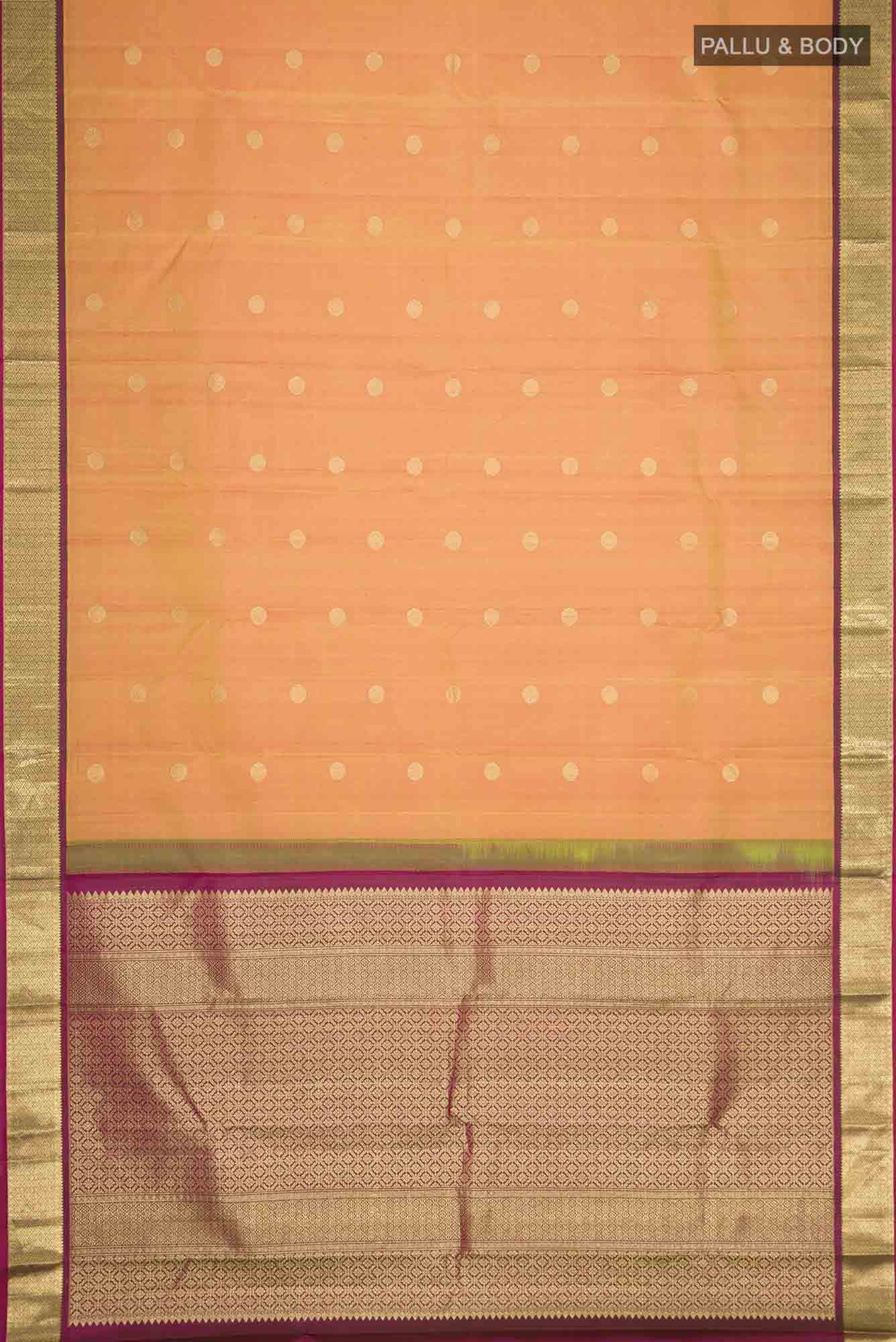 Mustard Kanchipuram Silk Saree