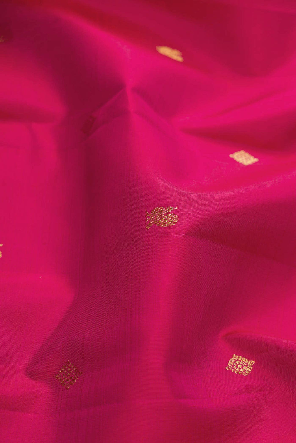 Dark Pink Dual Tone Kanchipuram Silk Saree