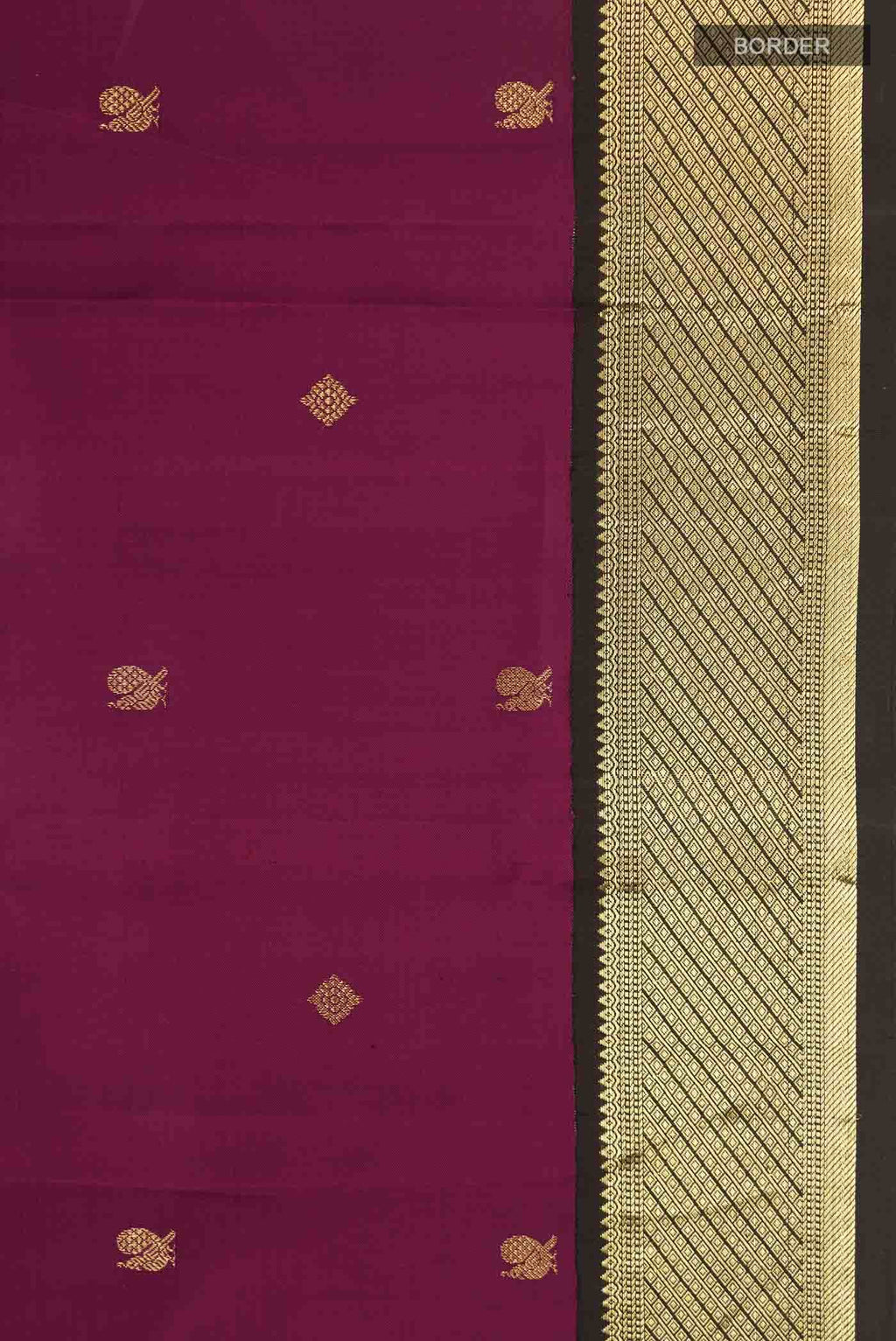 Purple Kanchipuram Silk Saree