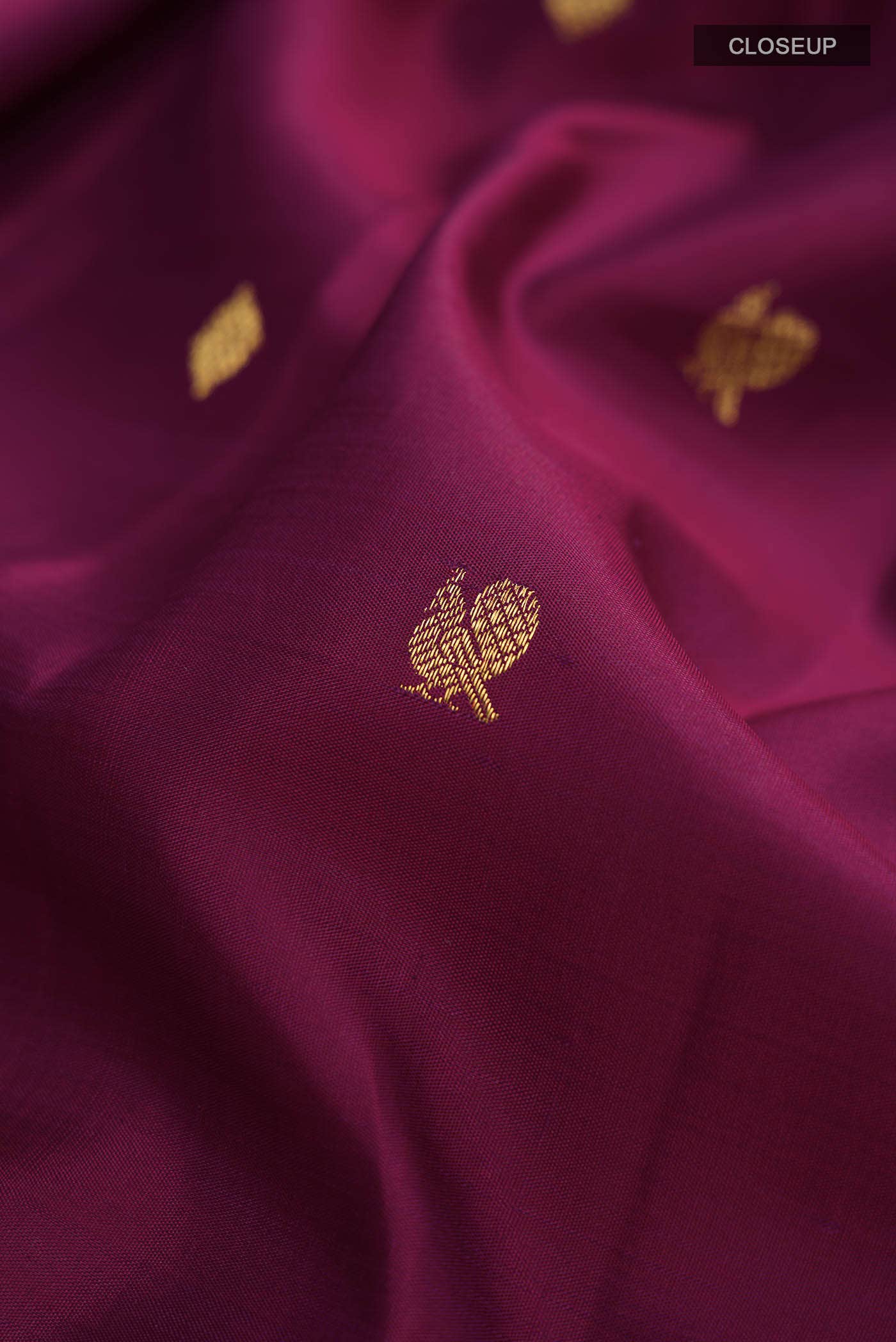 Purple Kanchipuram Silk Saree
