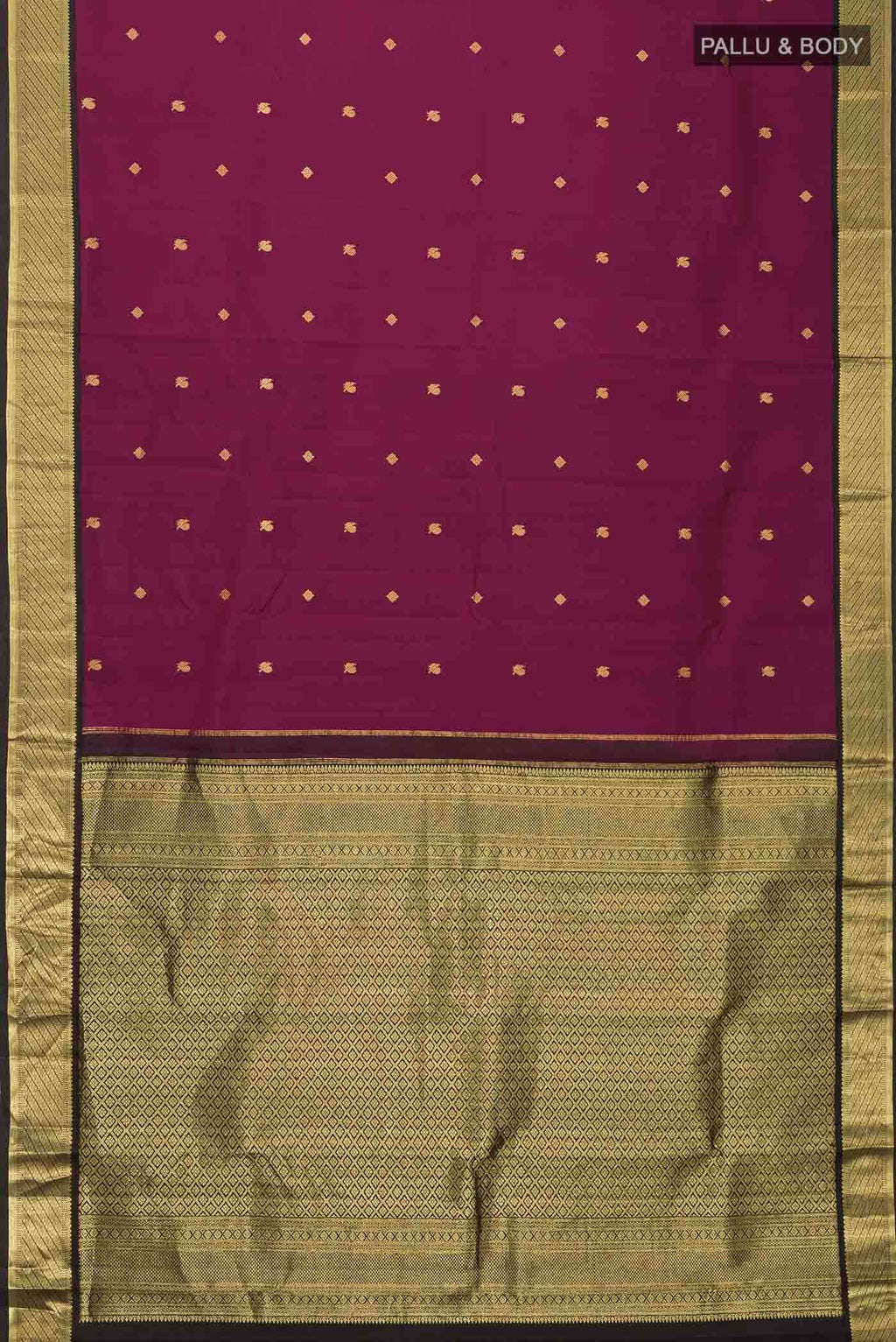 Purple Kanchipuram Silk Saree