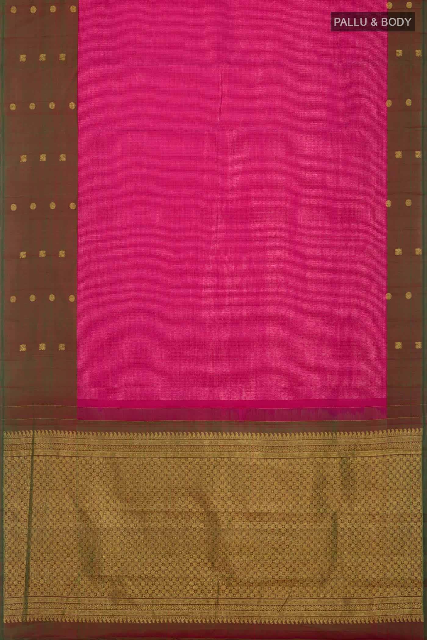 Pink Kanchipuram Silk Saree