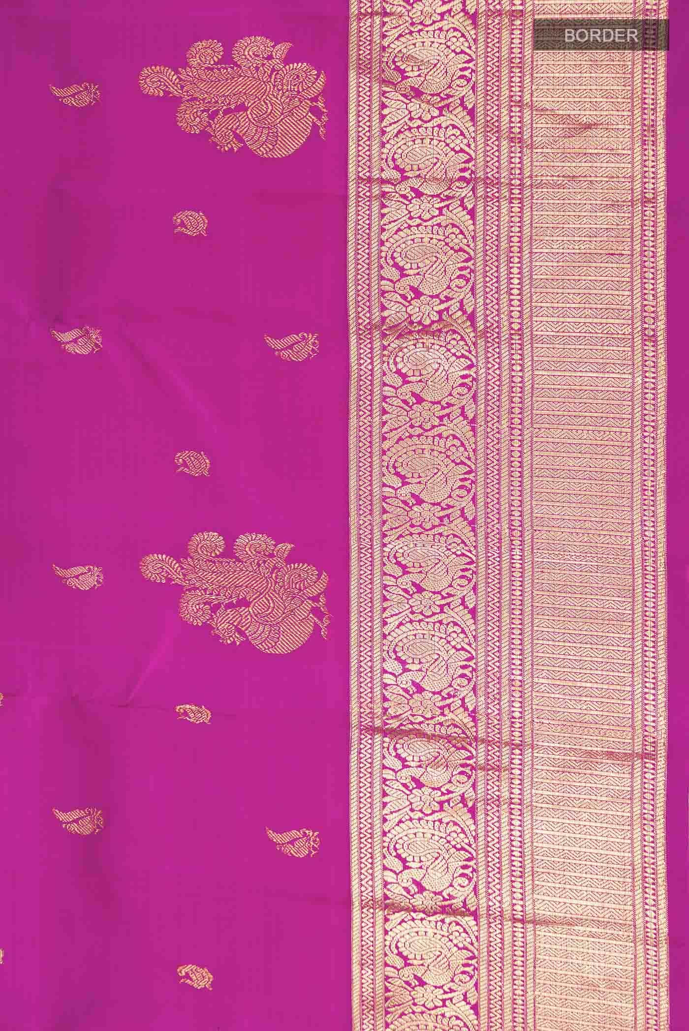 Magenta Kanchipuram Silk Saree