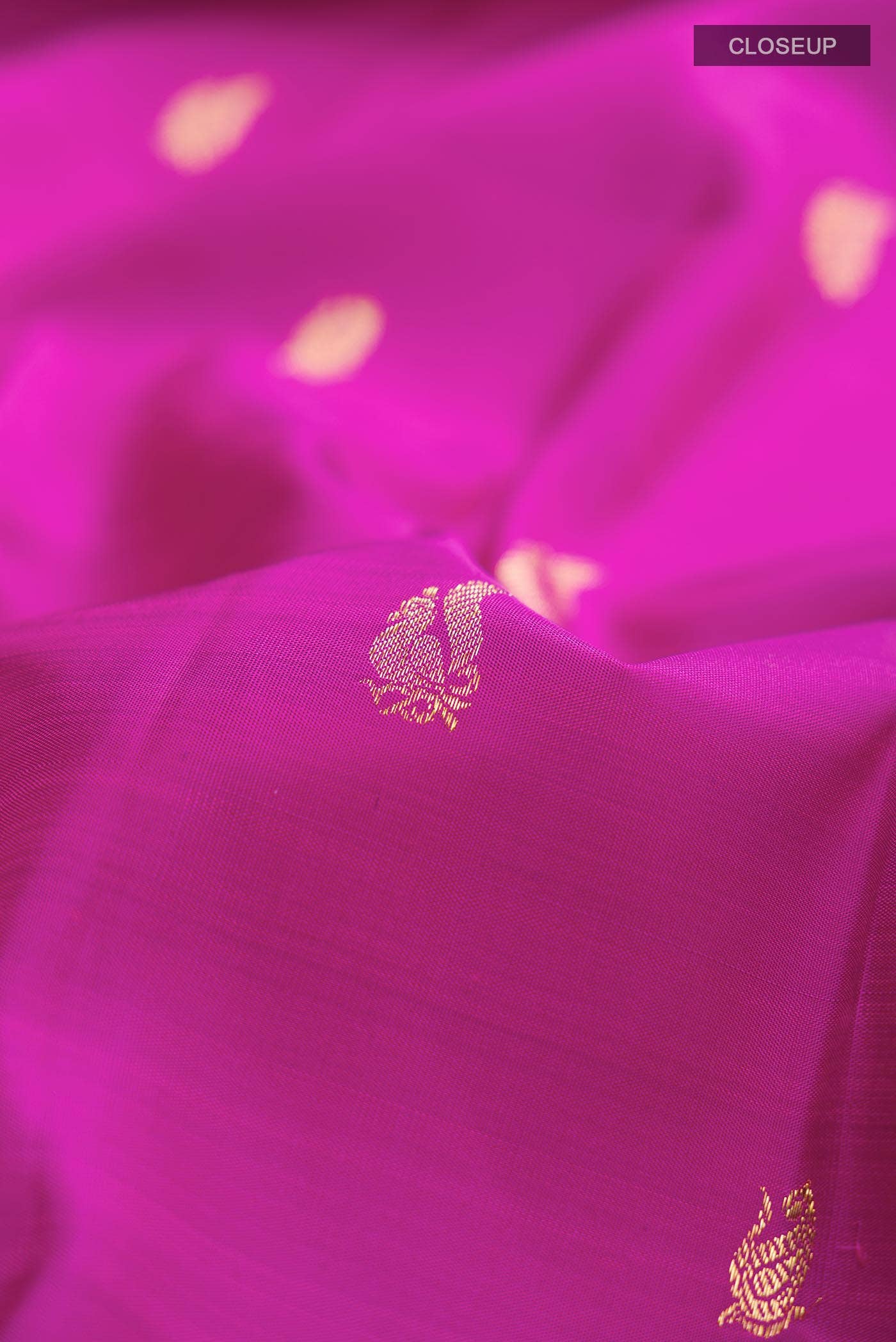 Magenta Kanchipuram Silk Saree