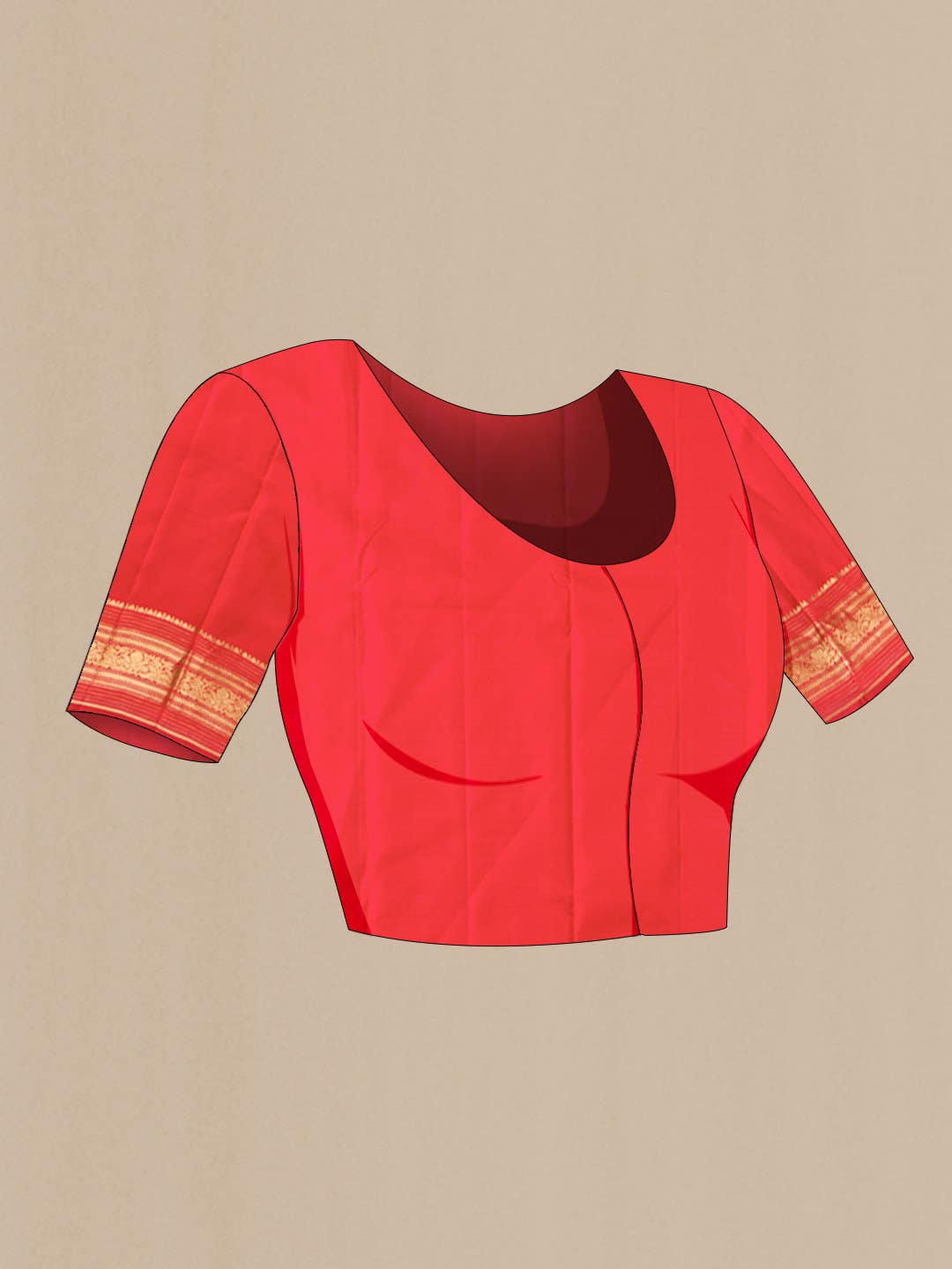 Red Kanchipuram Silk Saree