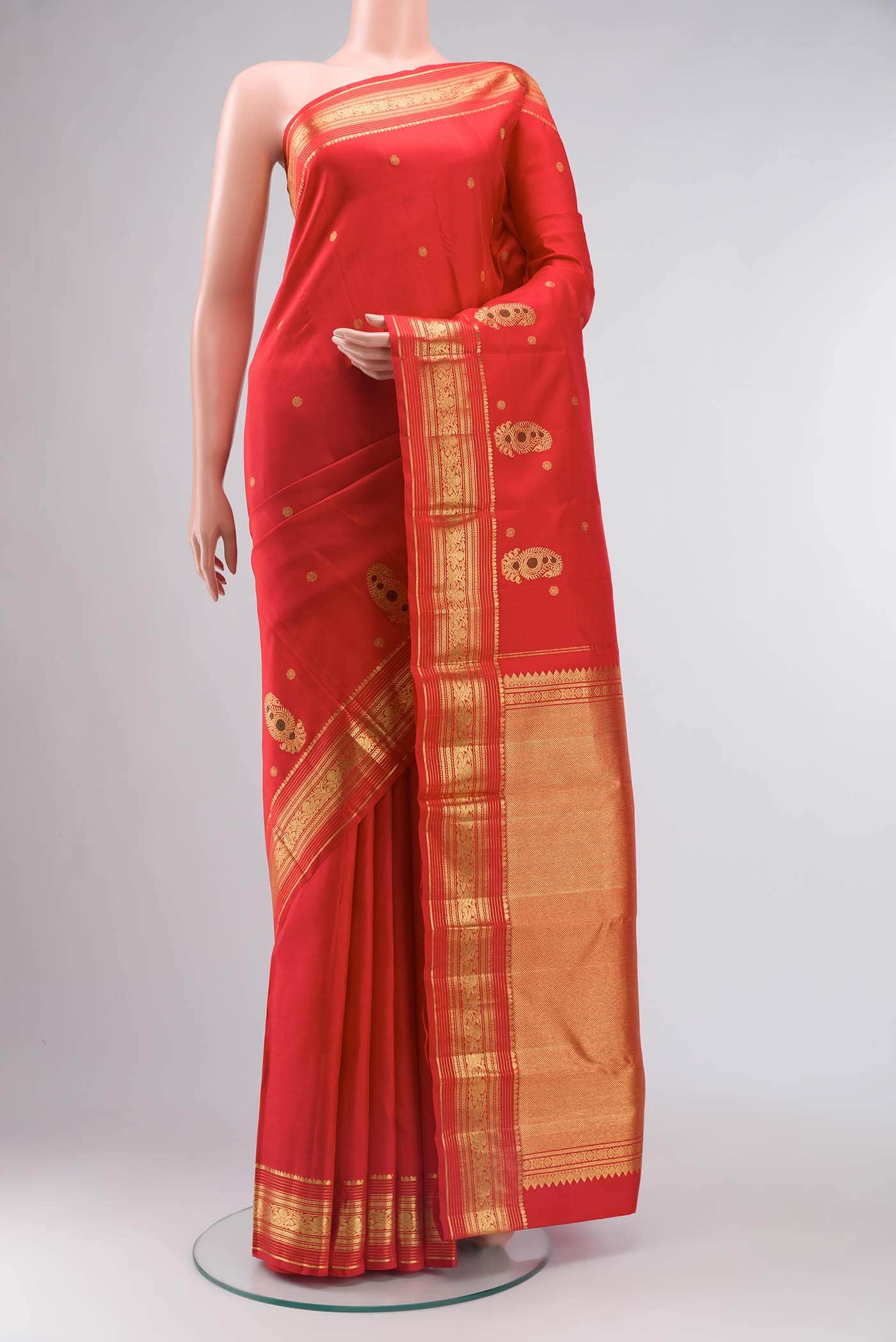 Red Kanchipuram Silk Saree