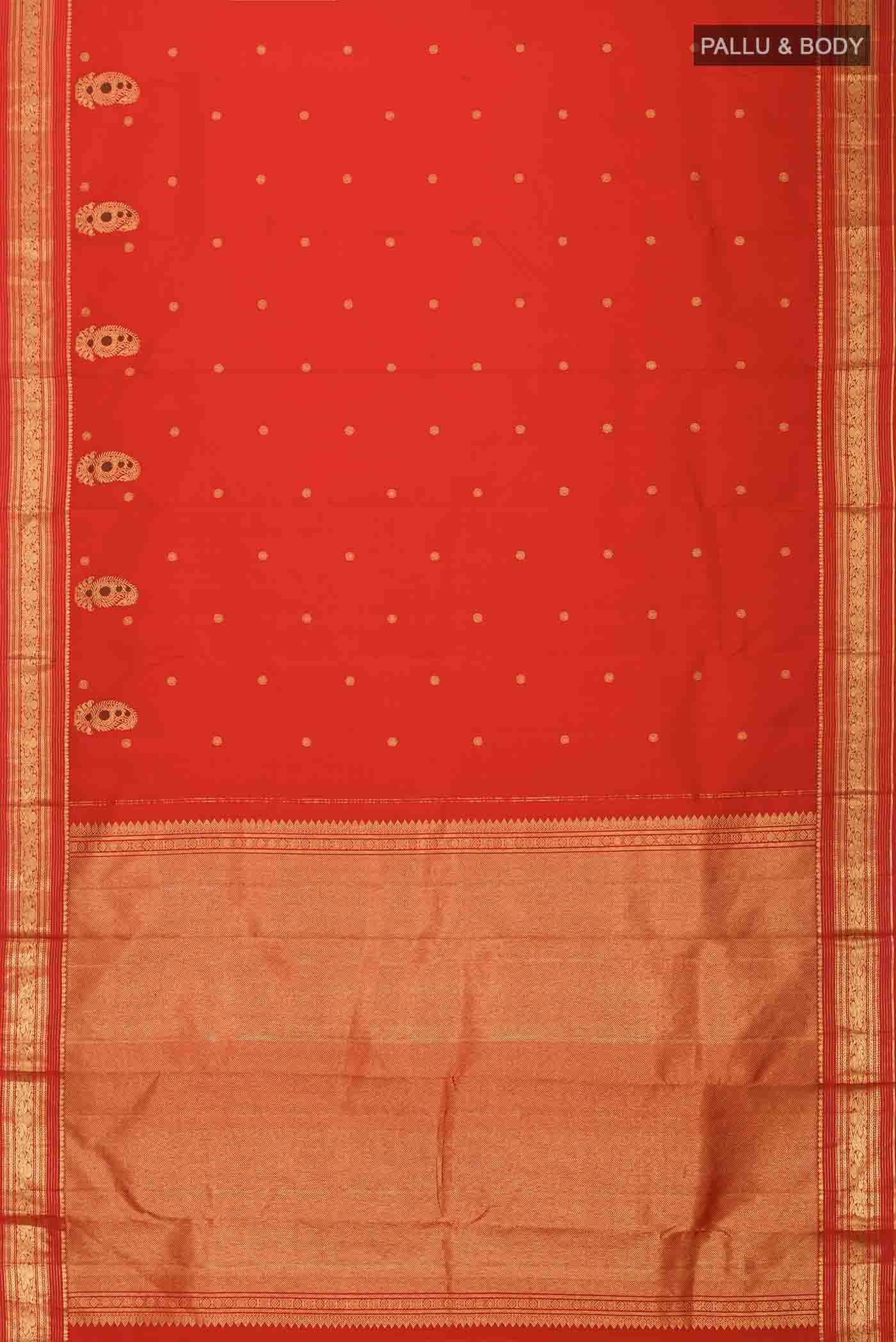 Red Kanchipuram Silk Saree