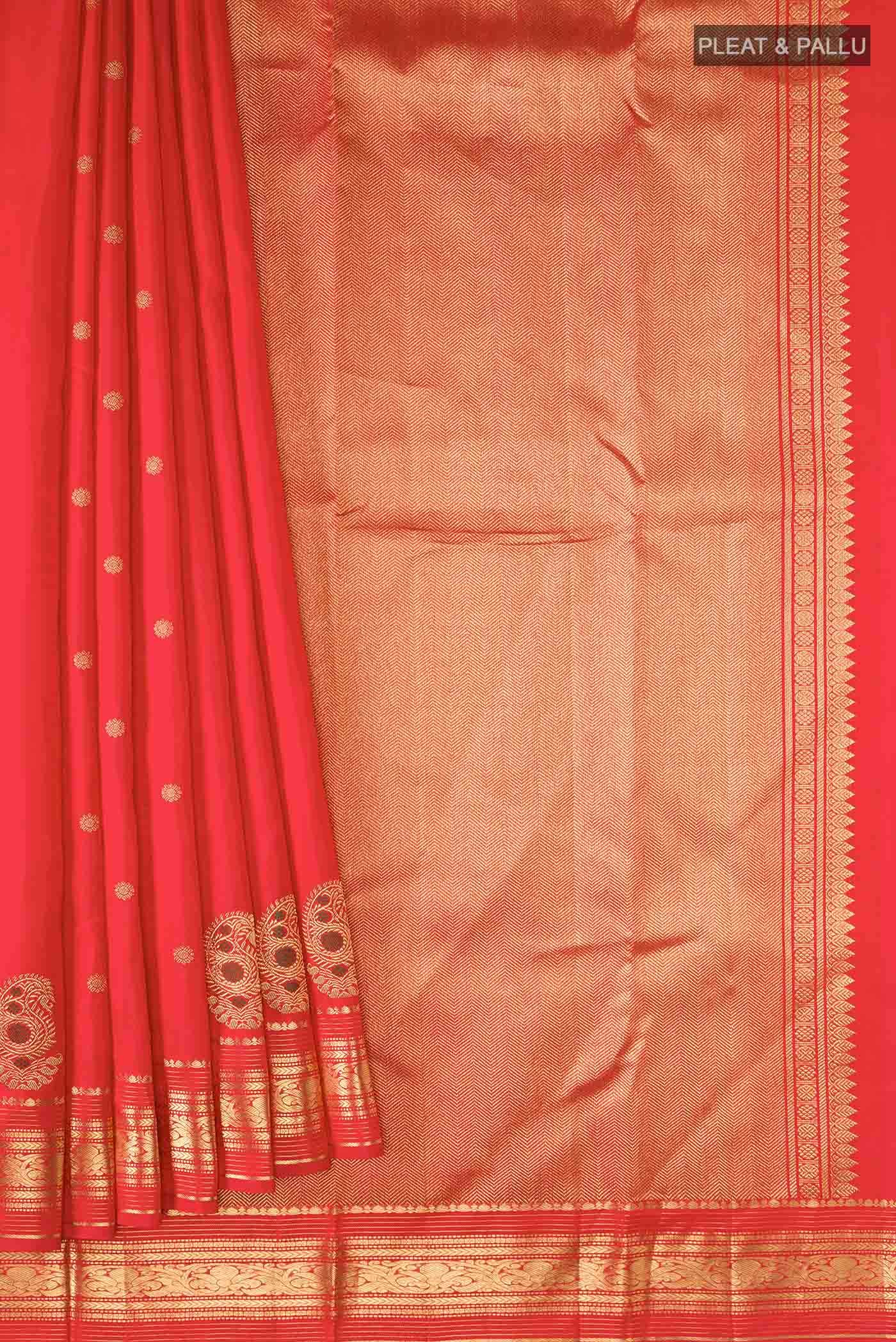 Red Kanchipuram Silk Saree