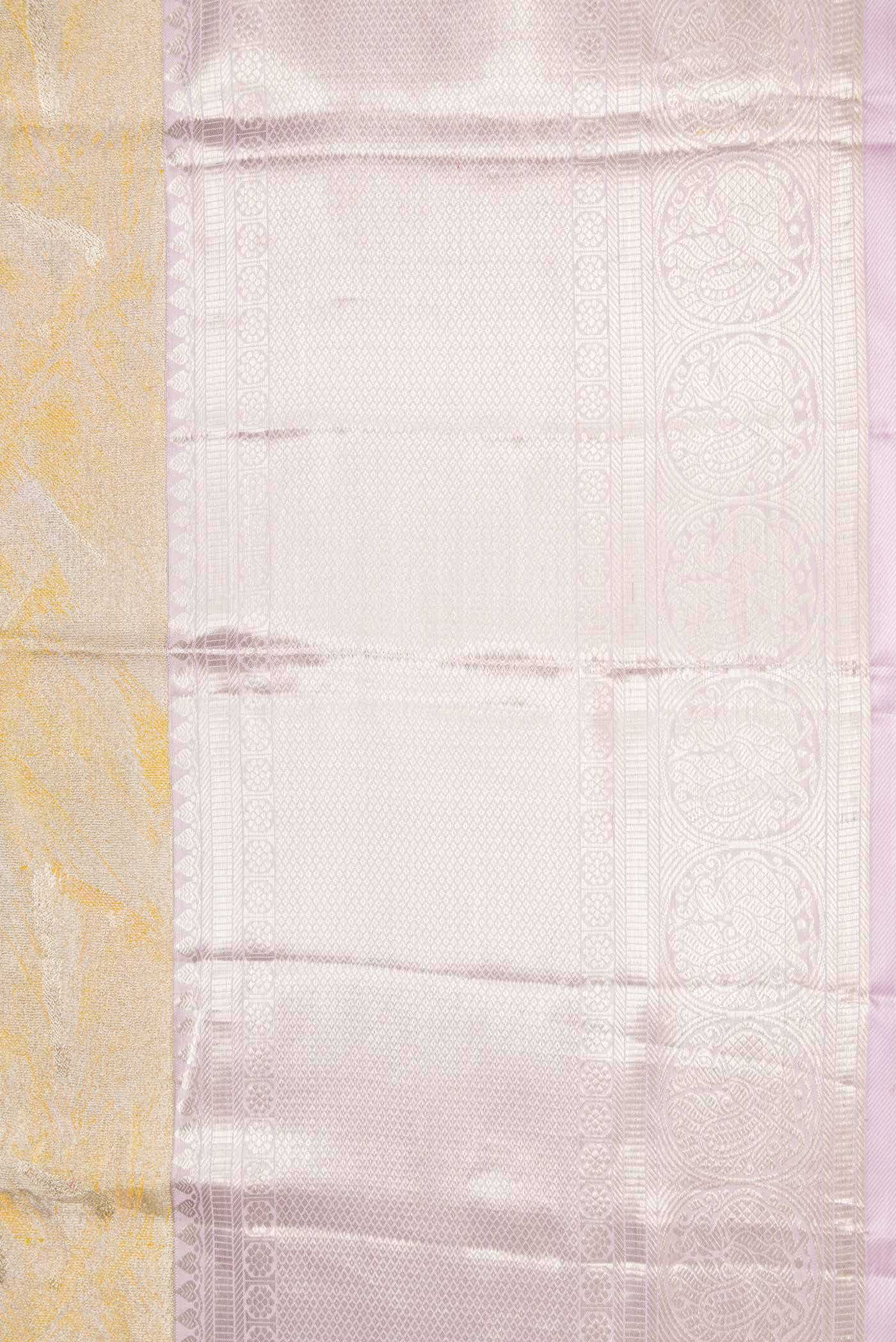 Sandal Dual Tone Kanchipuram Tissue Silk Saree