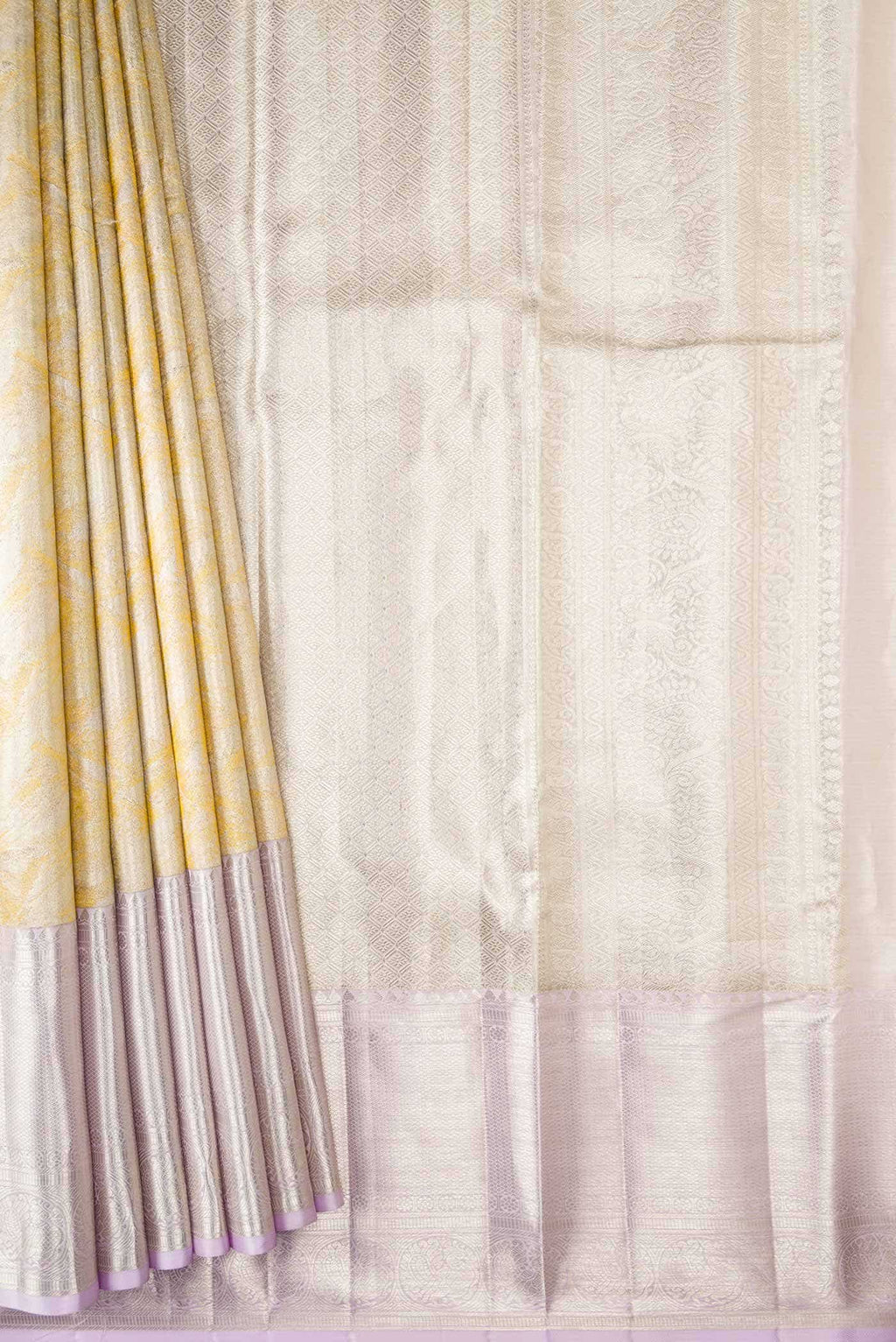 Sandal Dual Tone Kanchipuram Tissue Silk Saree