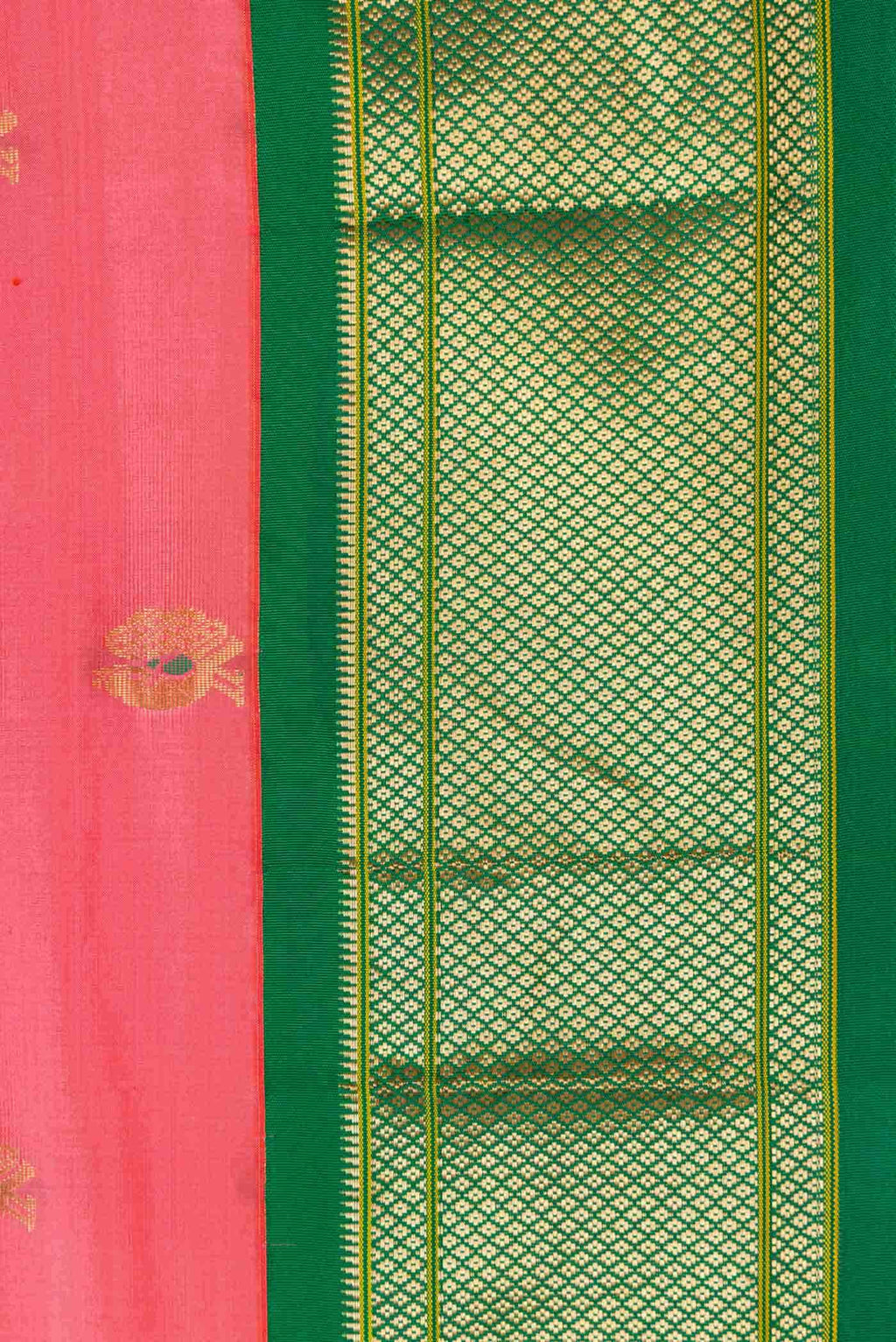 Pink Dual Tone Paithani Silk Saree