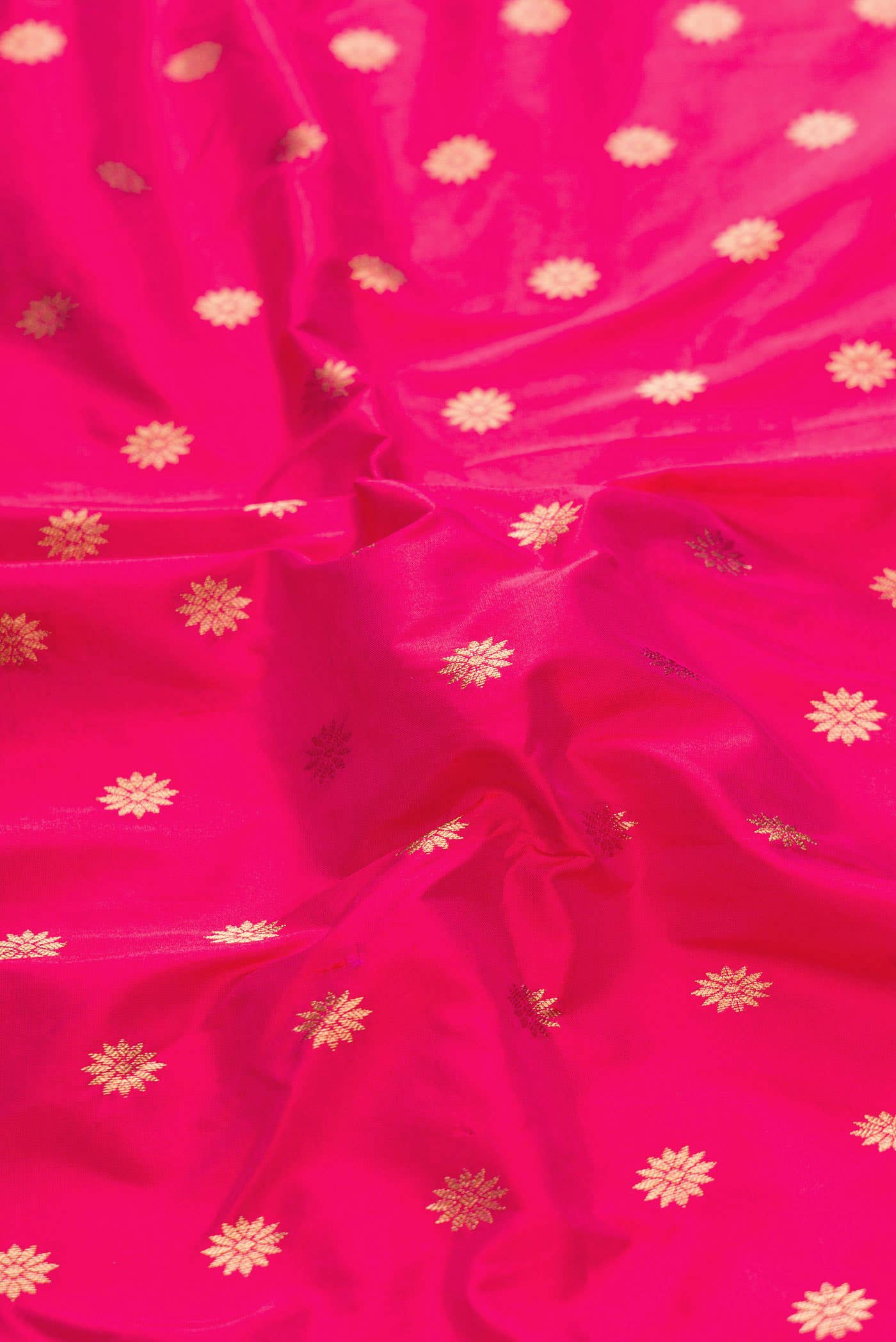 Dark Pink Dual Tone Paithani Silk Saree