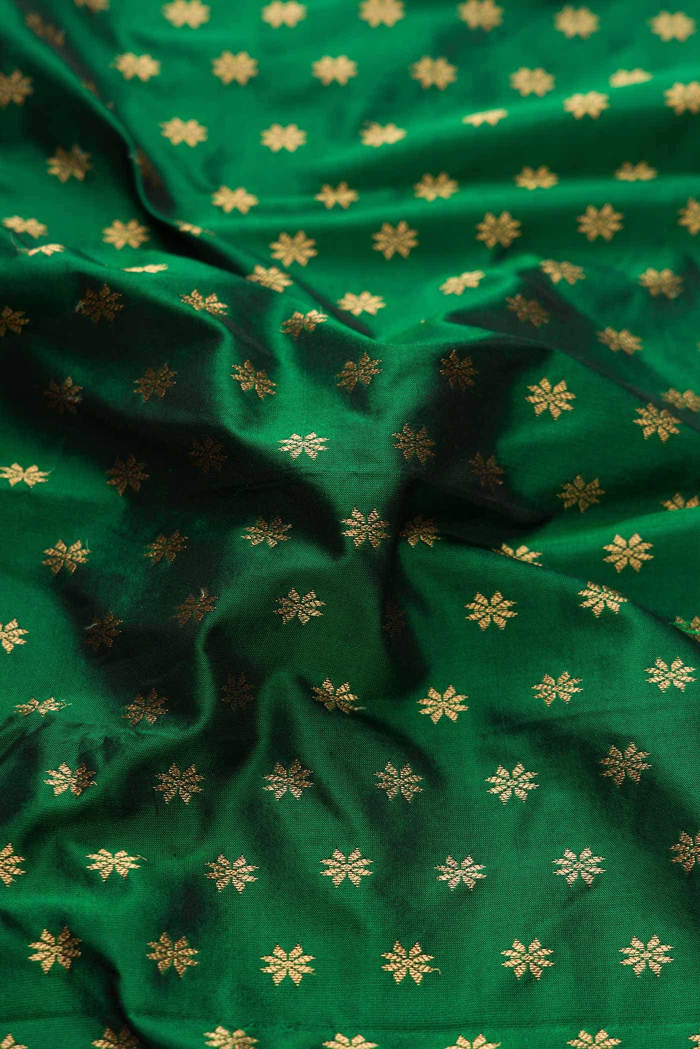 Green Dual Tone Paithani Silk Saree