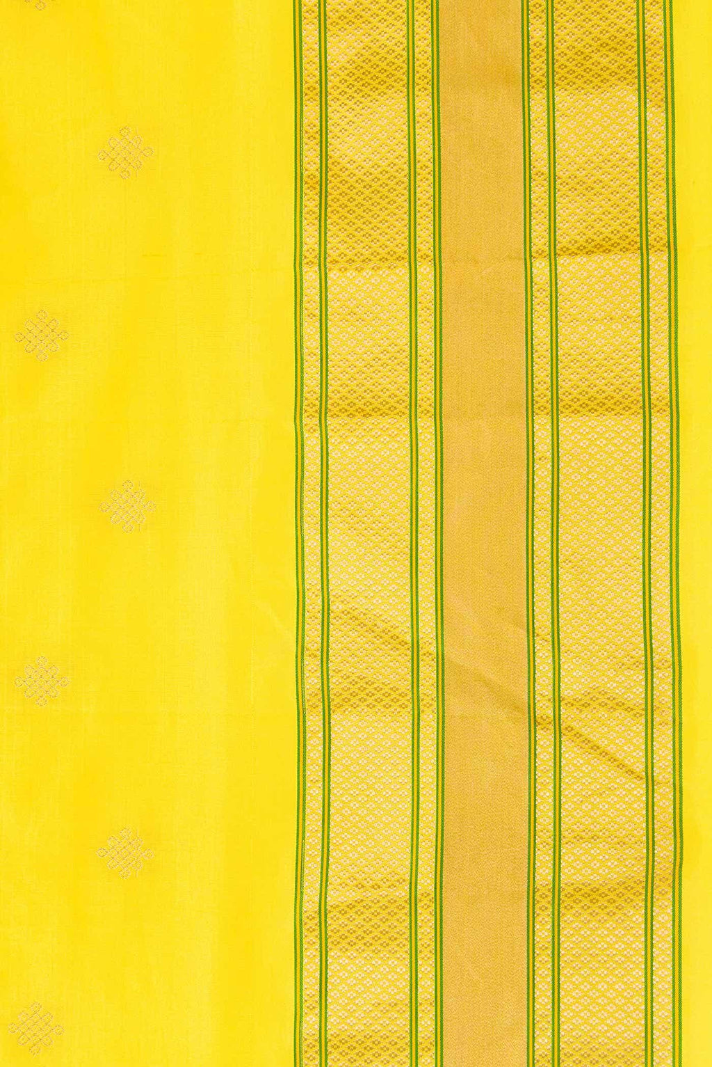 Yellow Dual Tone Paithani Silk Saree