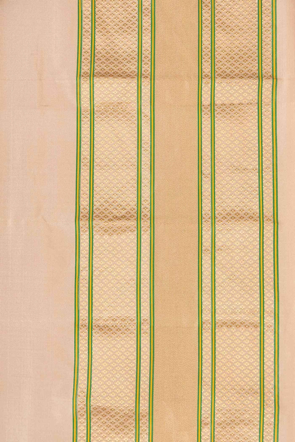 Beige Dual Tone Paithani Silk Saree