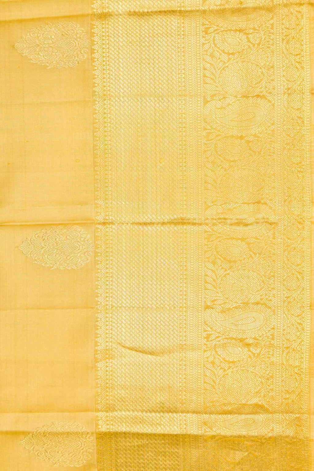 Gold Dual Tone Kanchipuram Silk Saree