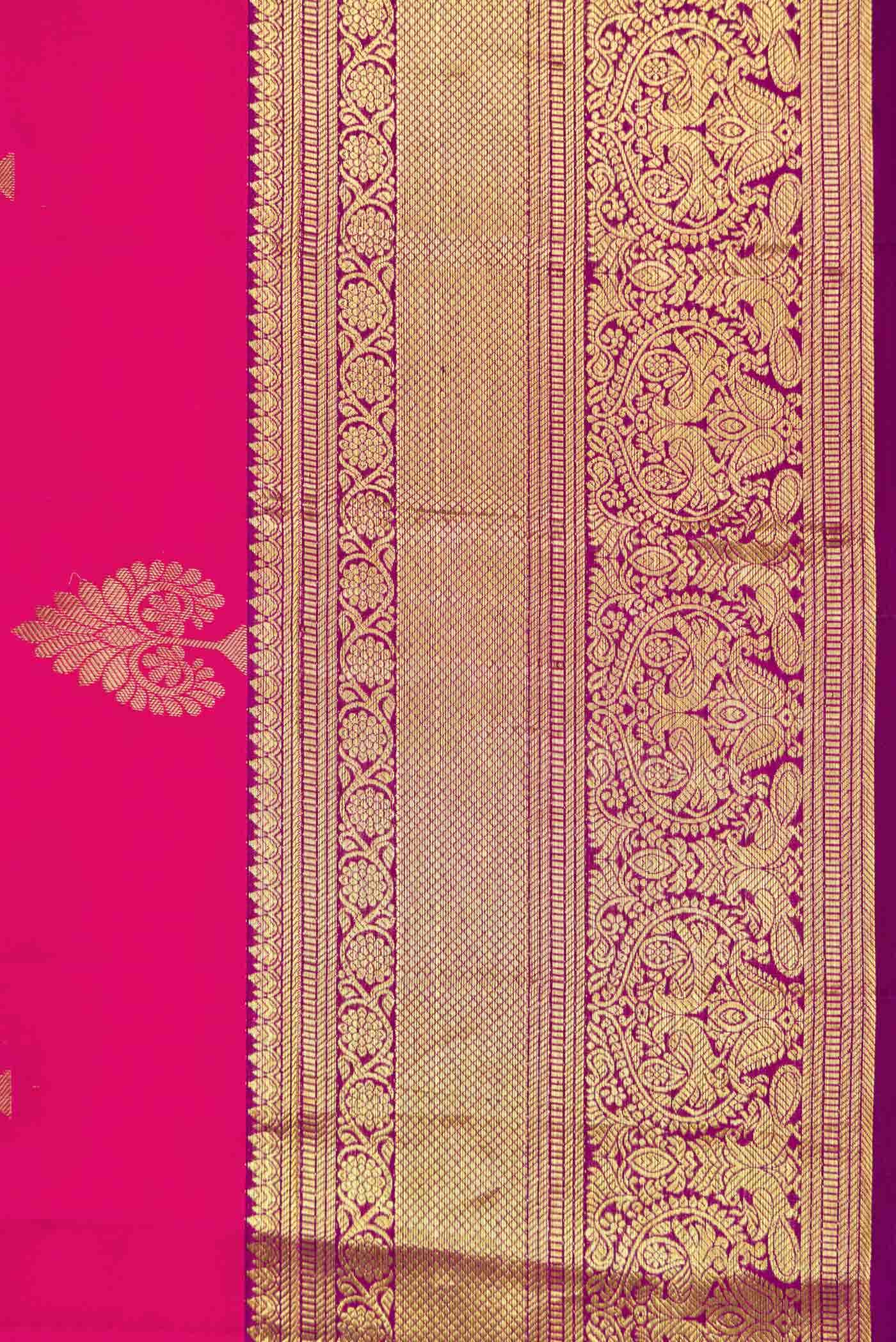 Pink Dual Tone Kanchipuram Silk Saree