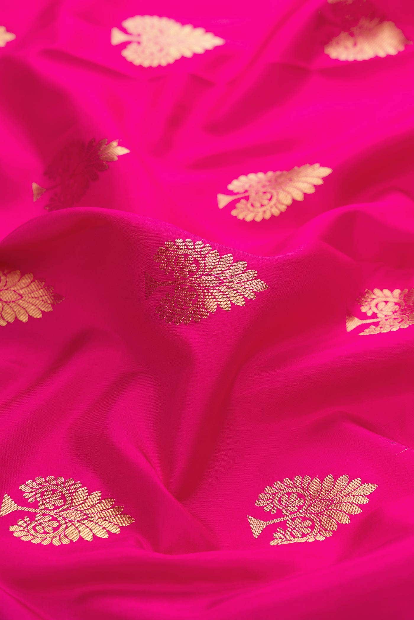 Pink Dual Tone Kanchipuram Silk Saree