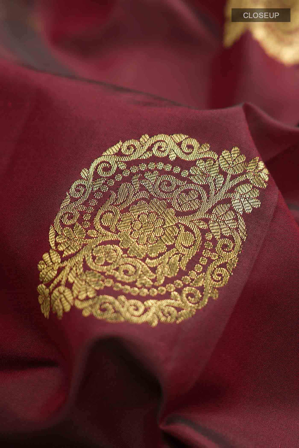 Maroon Kanchipuram Silk Saree