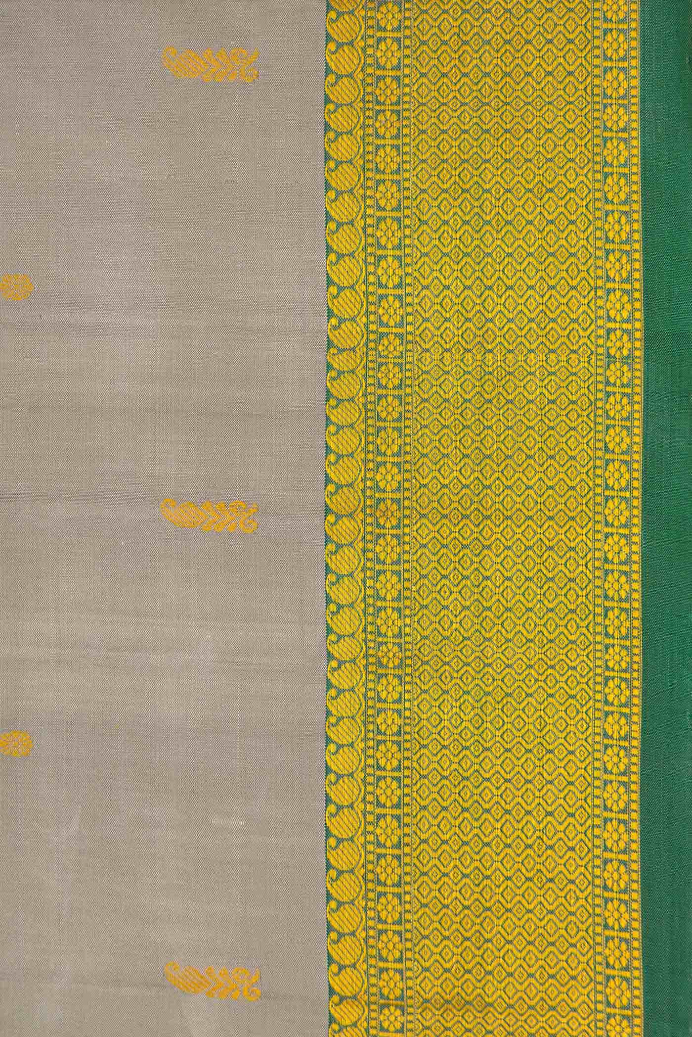 Grey Kanchipuram Silk Saree