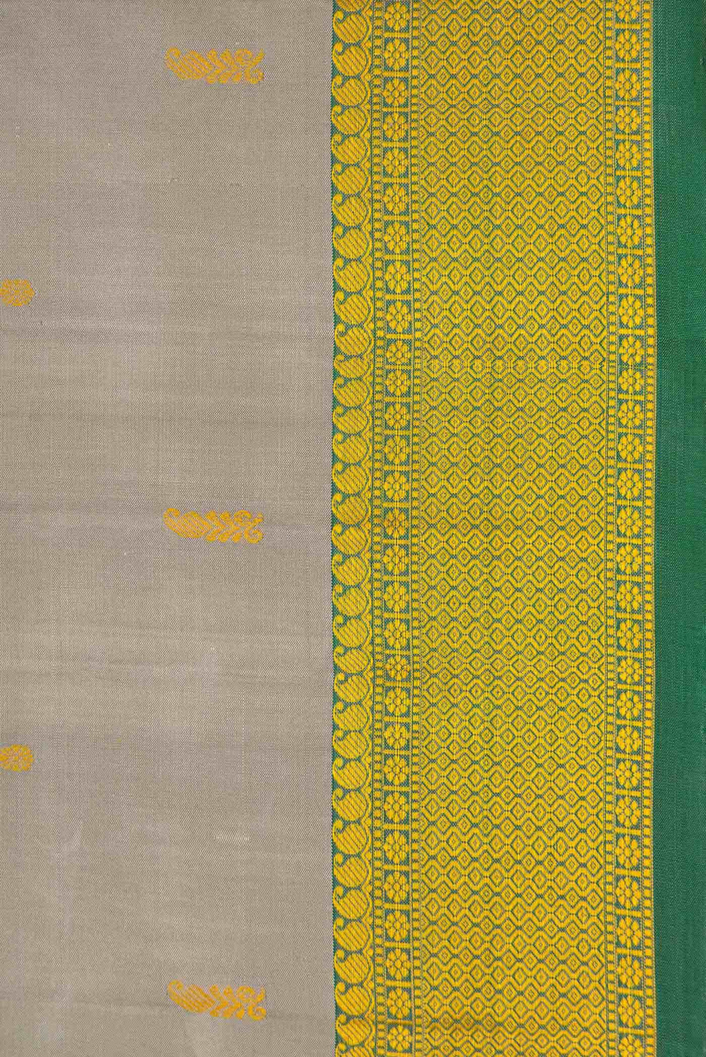 Grey Kanchipuram Silk Saree
