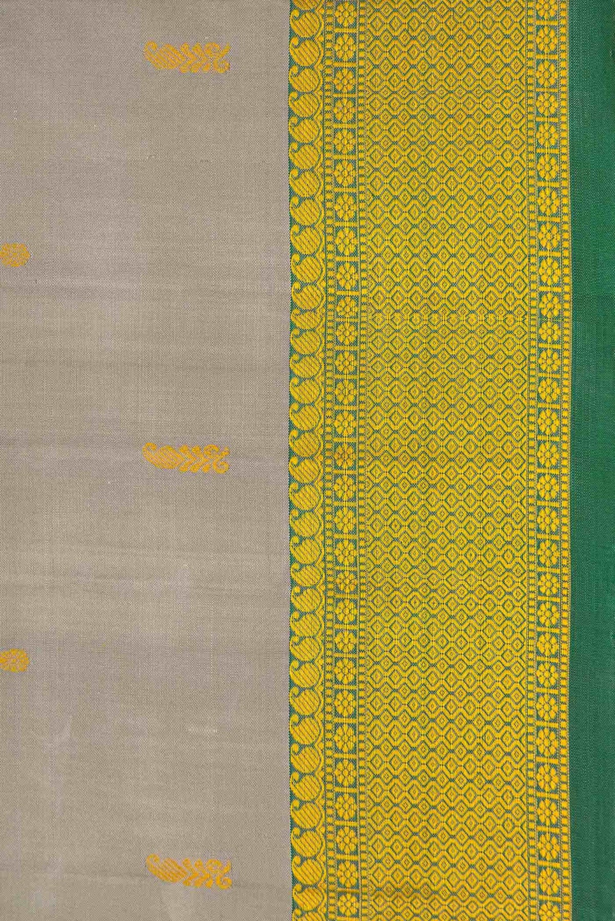 Grey Kanchipuram Silk Saree
