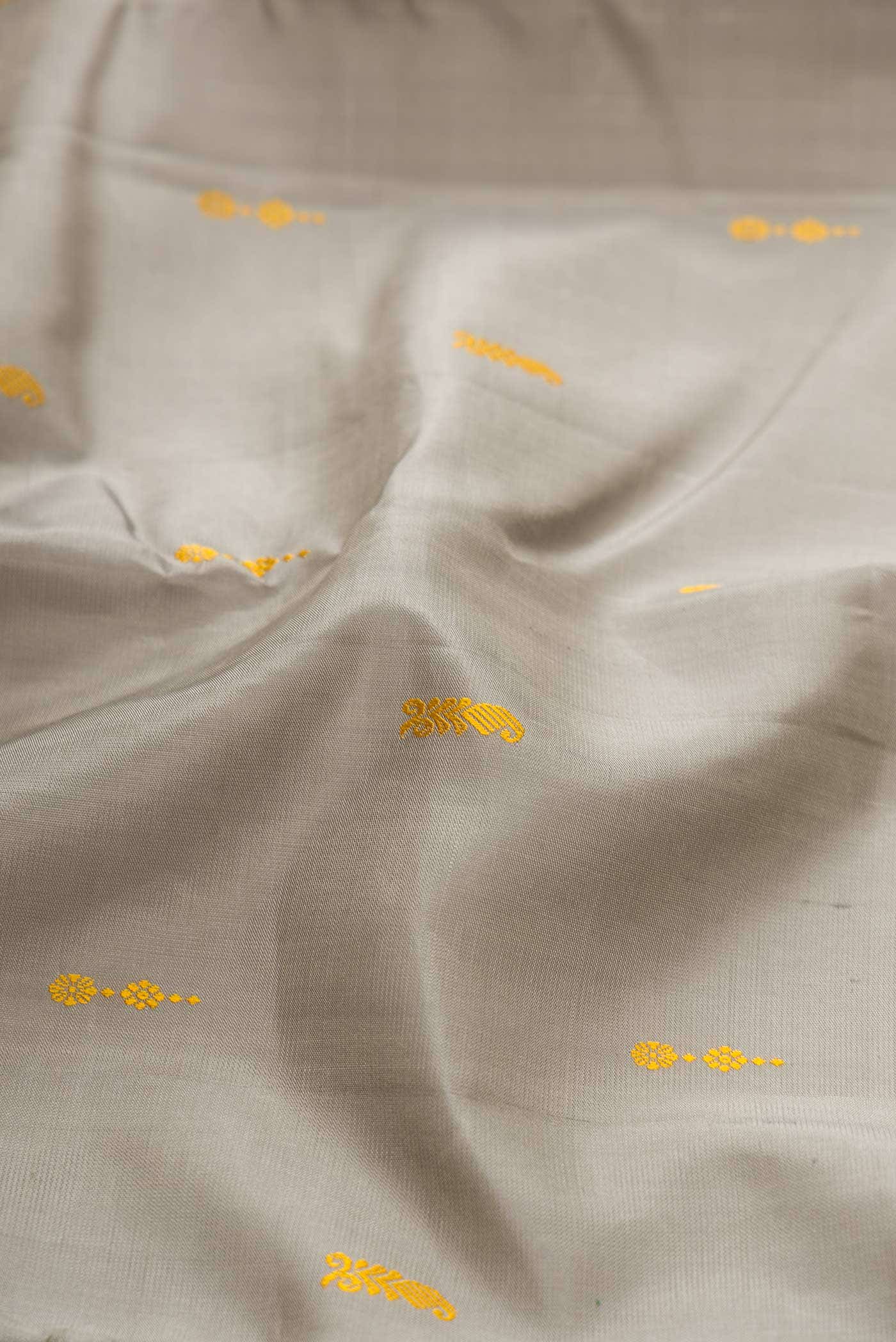 Grey Kanchipuram Silk Saree