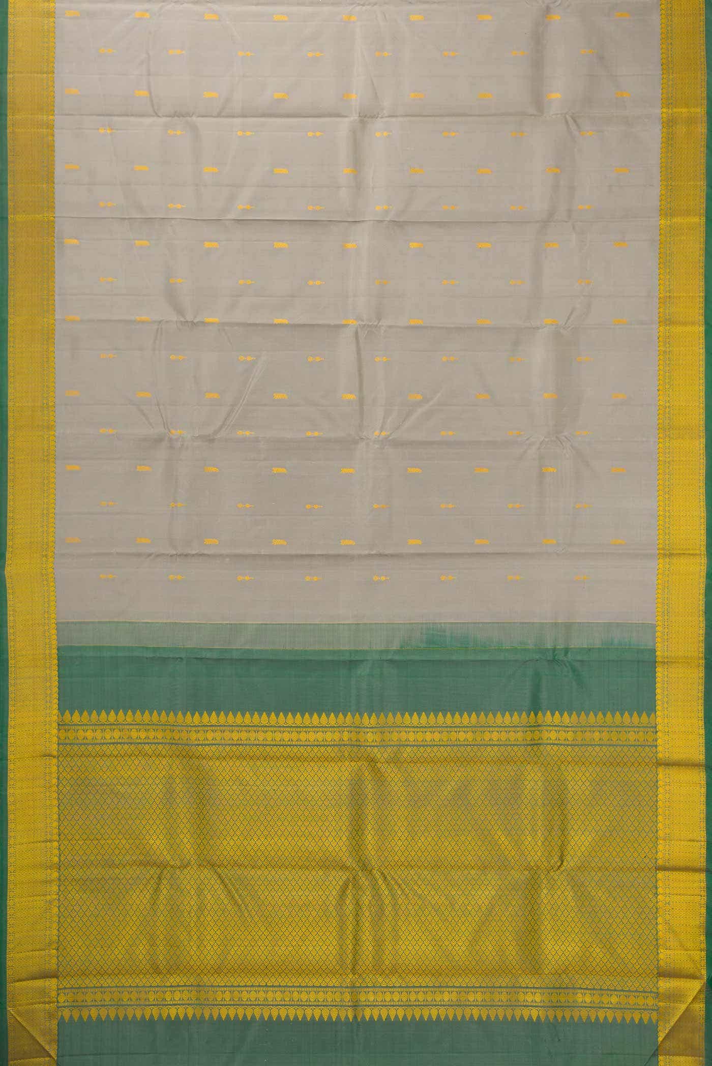 Grey Kanchipuram Silk Saree