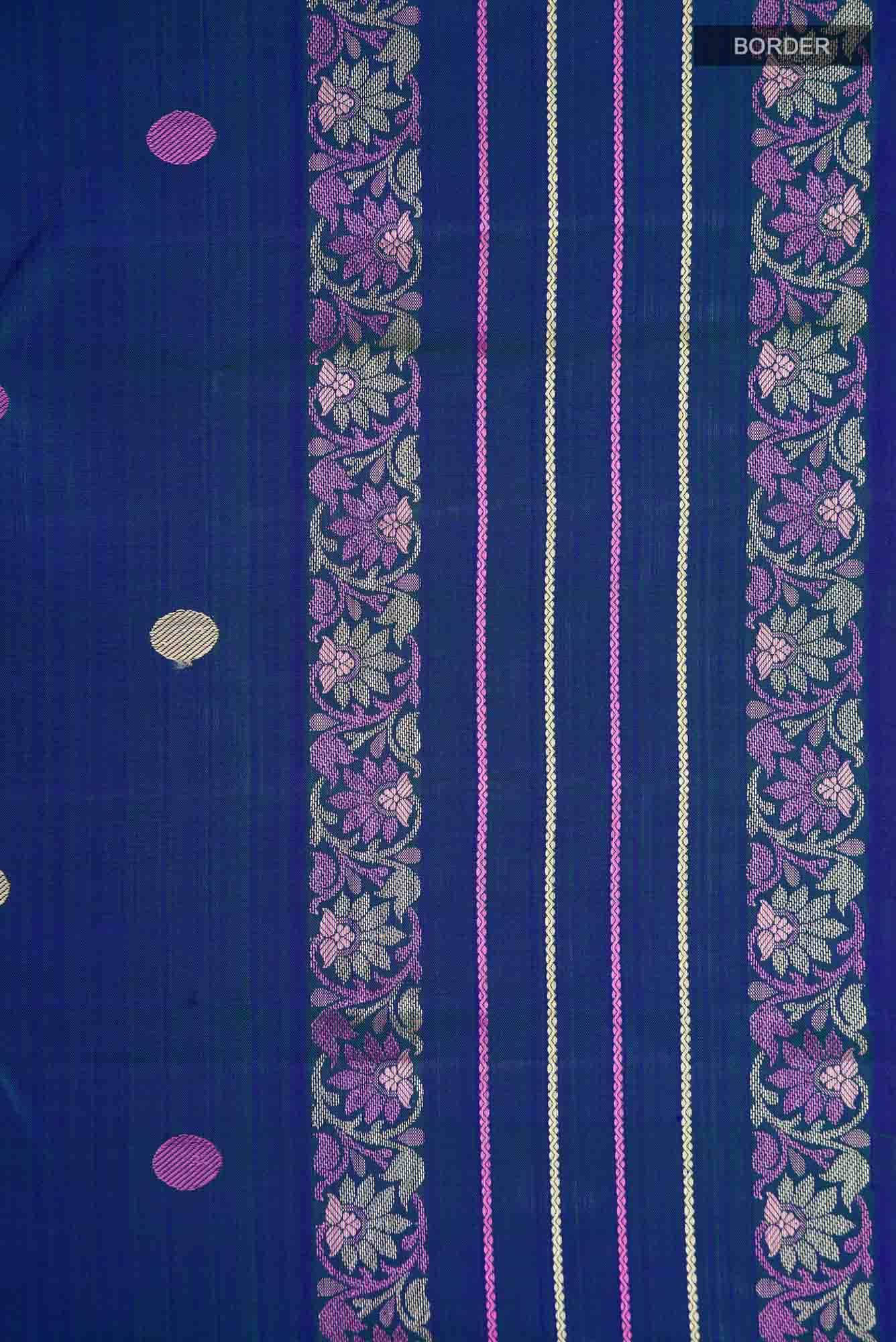 Blue Kanchipuram Silk Saree