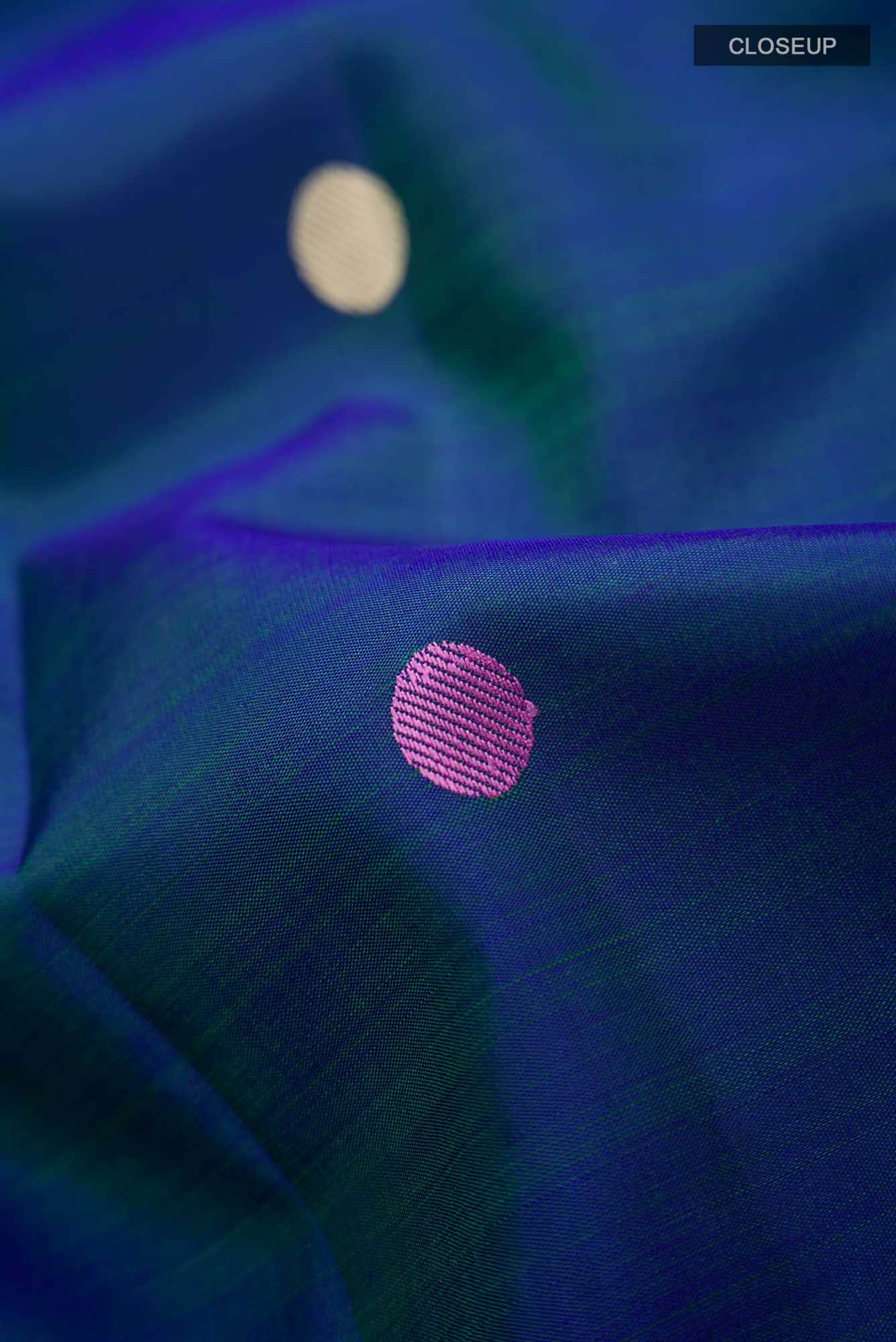 Blue Kanchipuram Silk Saree