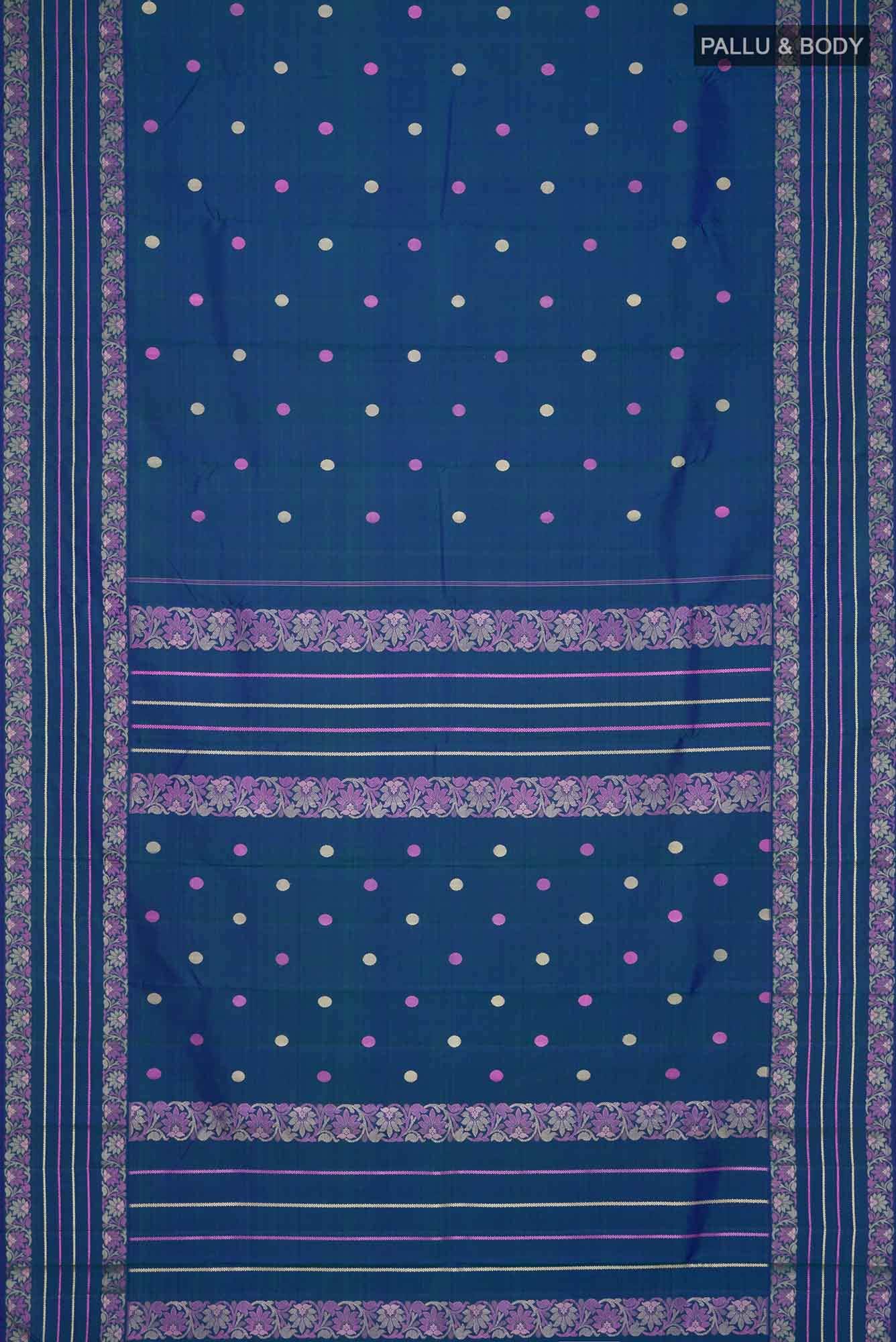 Blue Kanchipuram Silk Saree