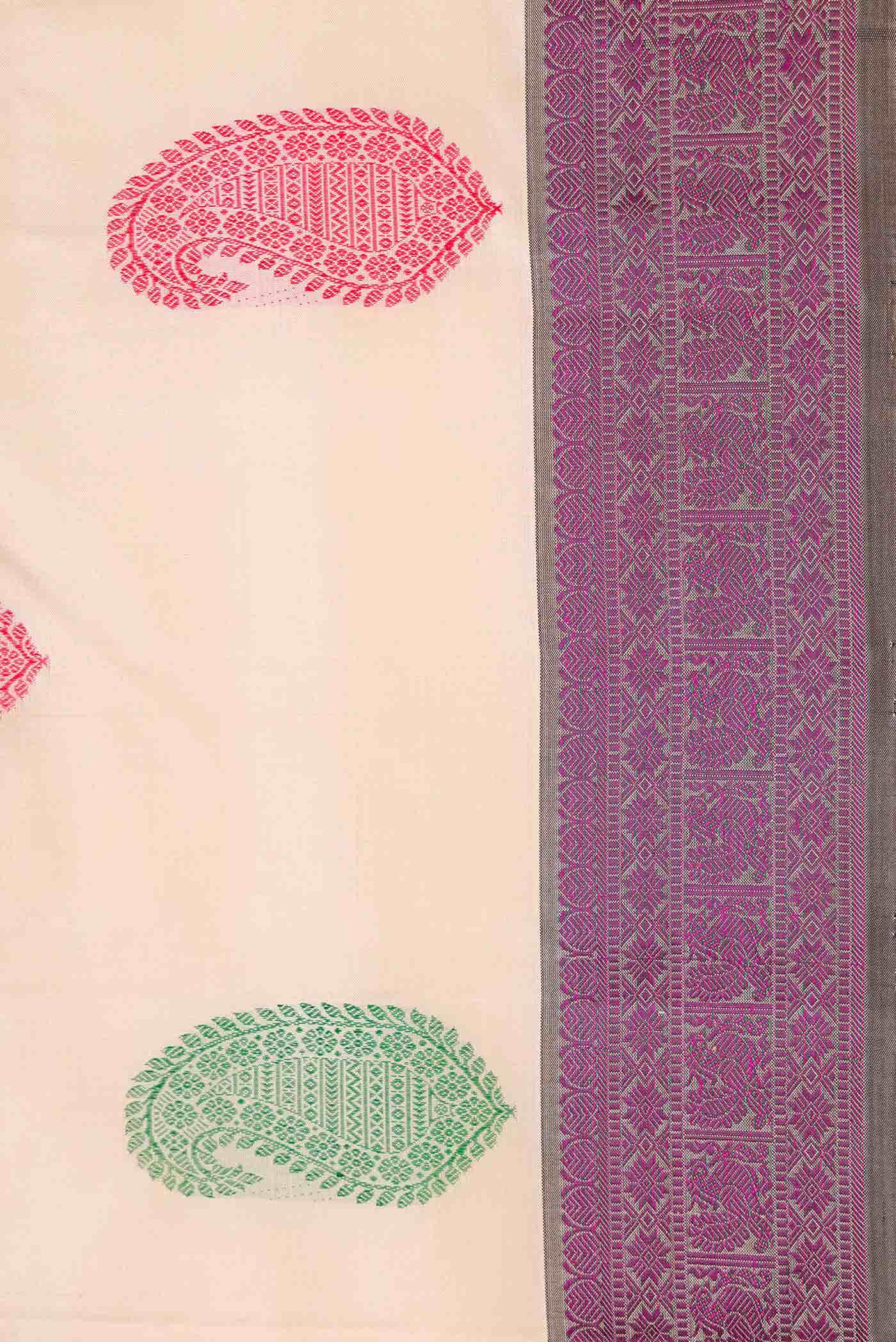 Rose Gold Kanchipuram Silk Saree