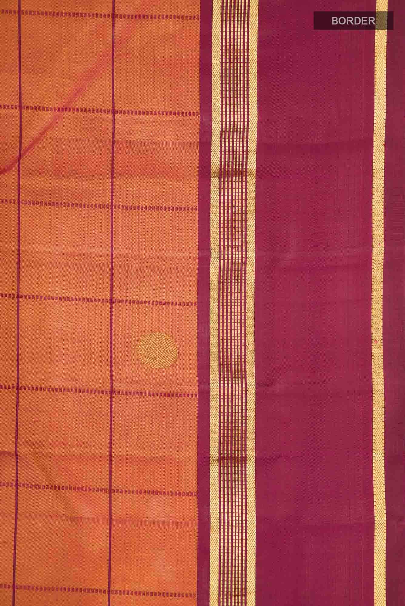 Mustard Kanchipuram Silk Saree