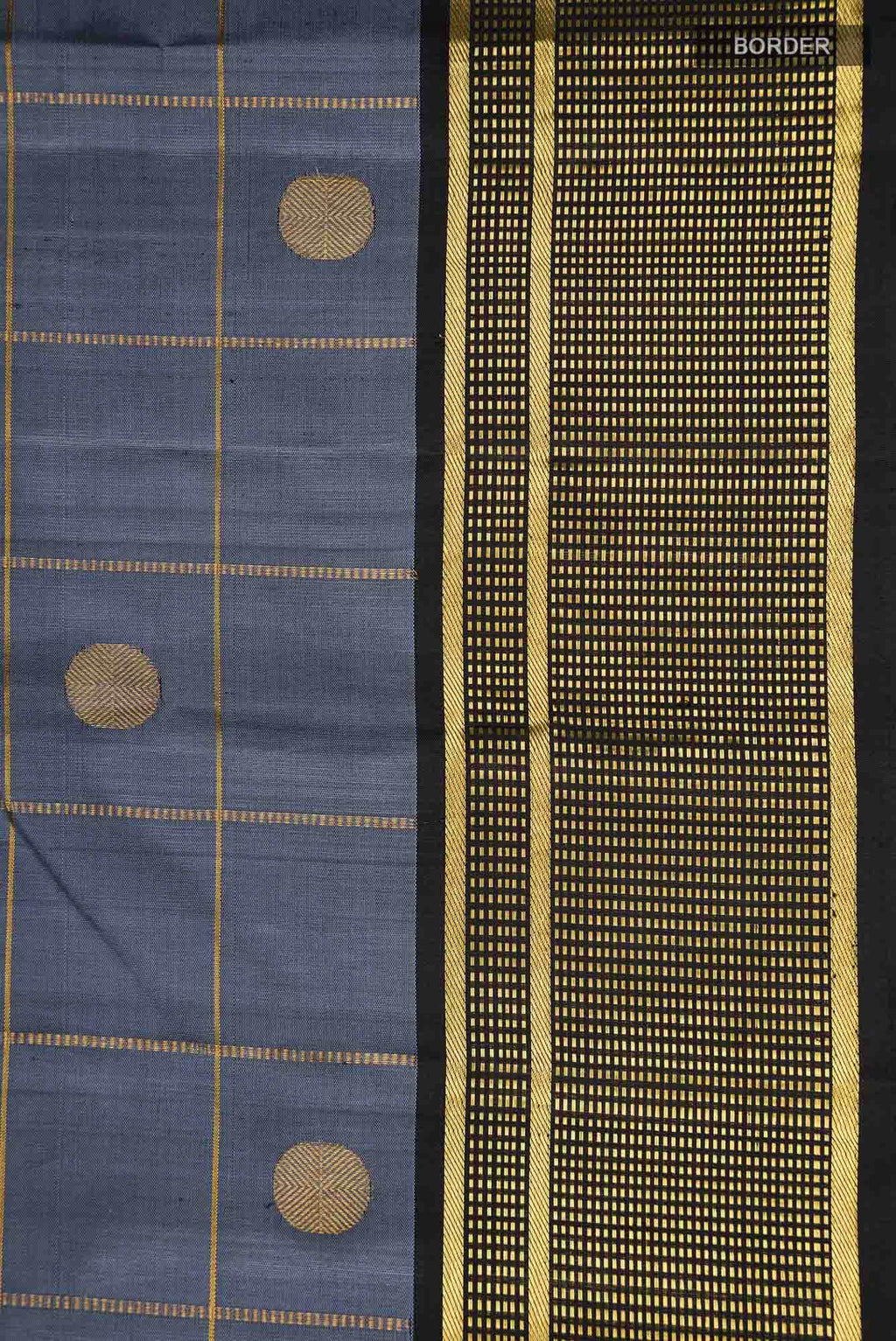 Grey Kanchipuram Silk Saree