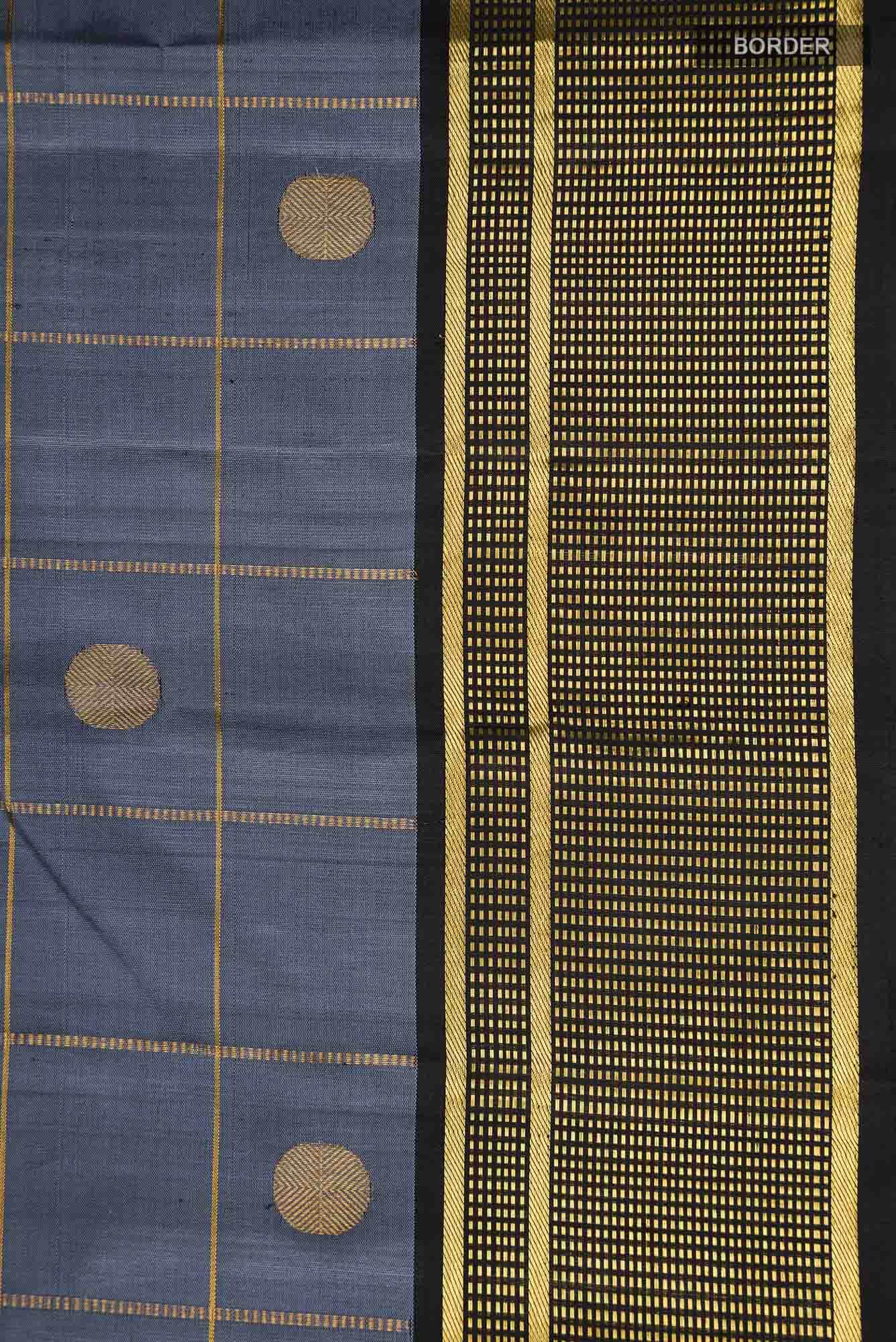 Grey Kanchipuram Silk Saree