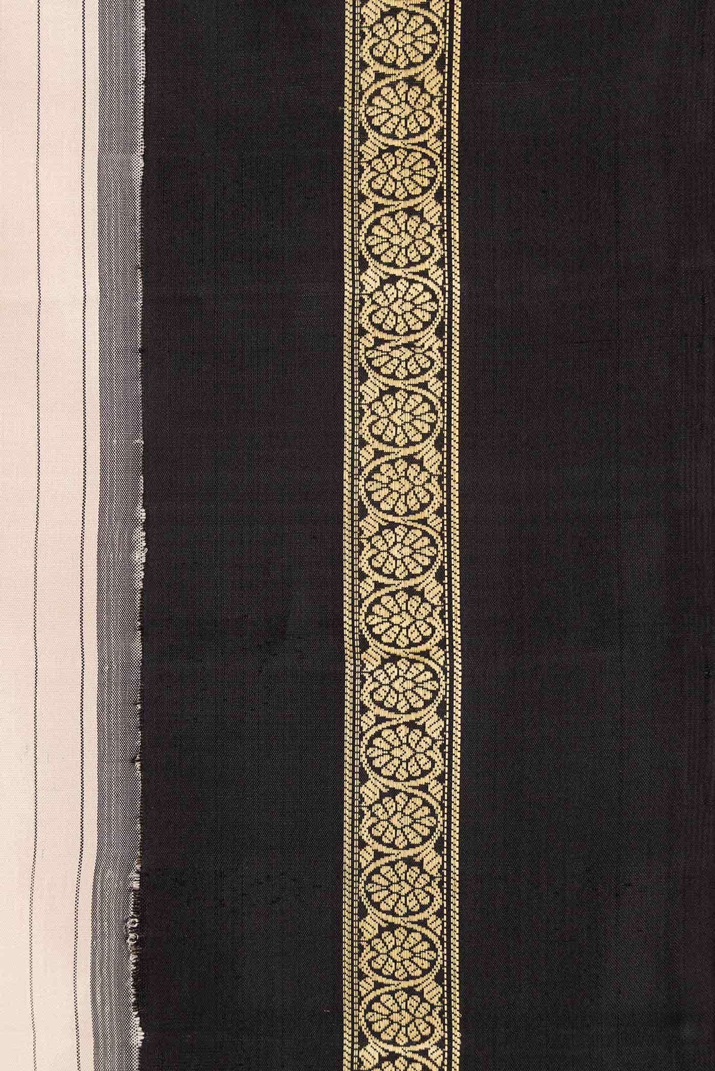 Pure Silk Pure Zari Sandal Dual Tone Kanchipuram Saree