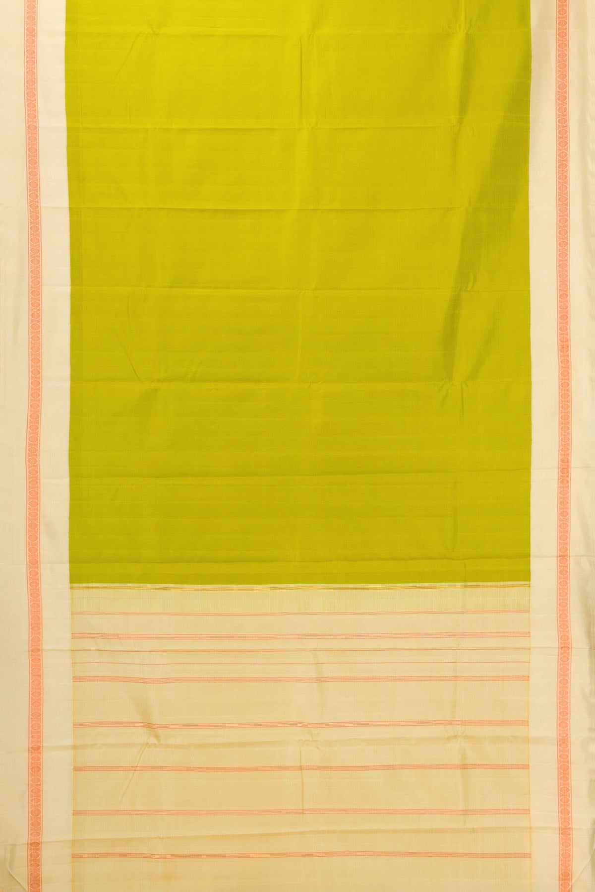 Parrot Green Kanchipuram Silk Saree