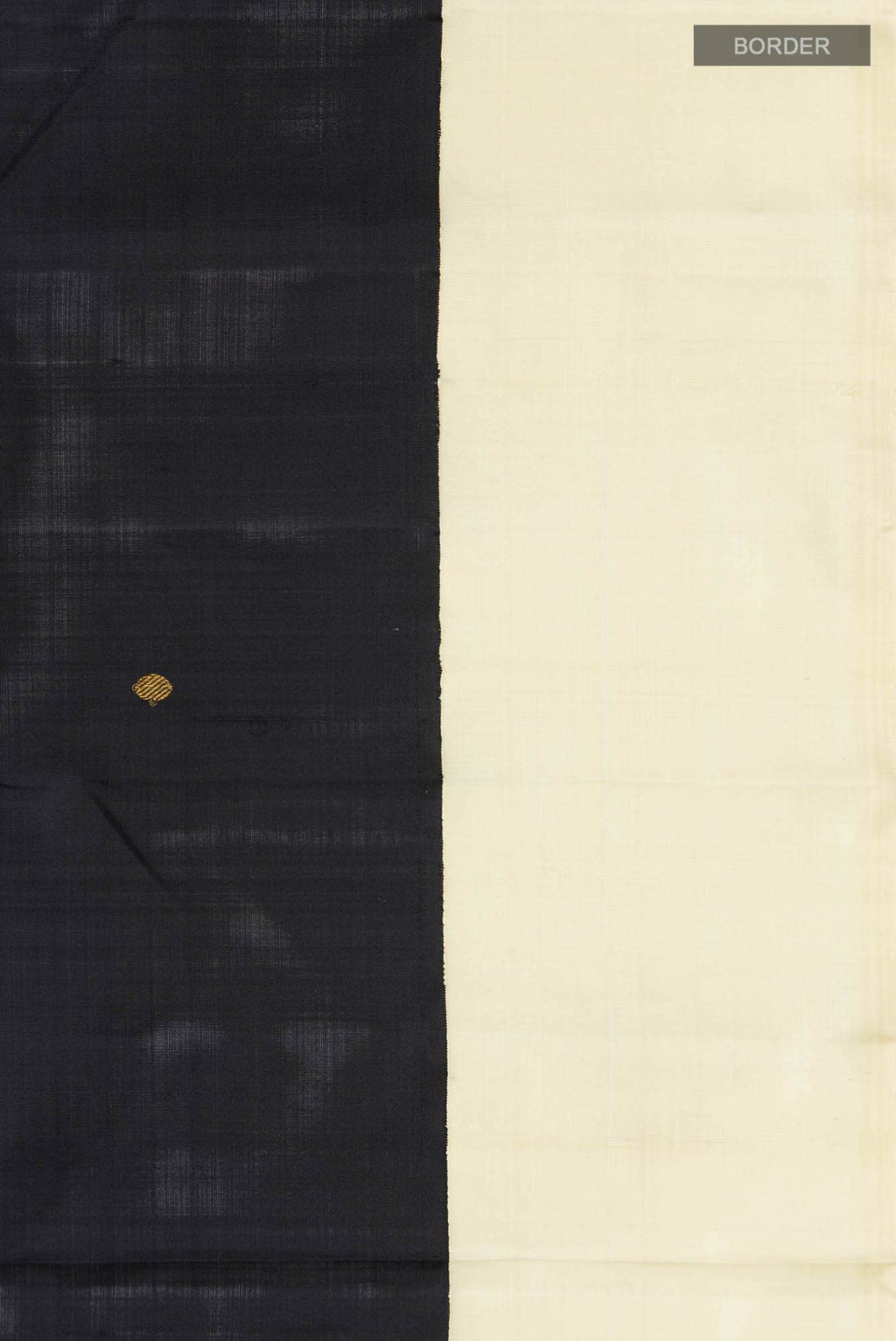 Pure Silk Pure Zari Black Kanchipuram Saree