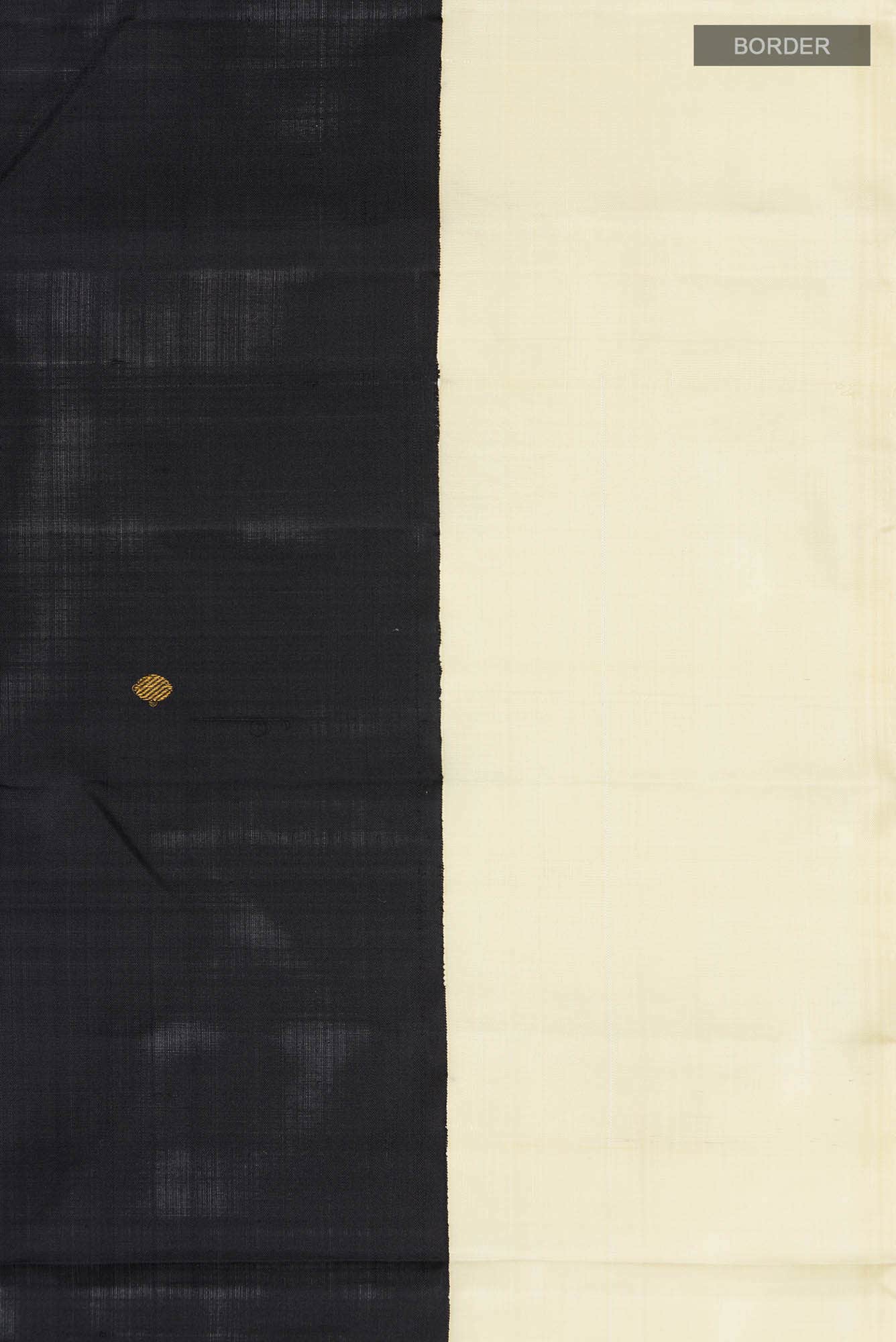Pure Silk Pure Zari Black Kanchipuram Saree