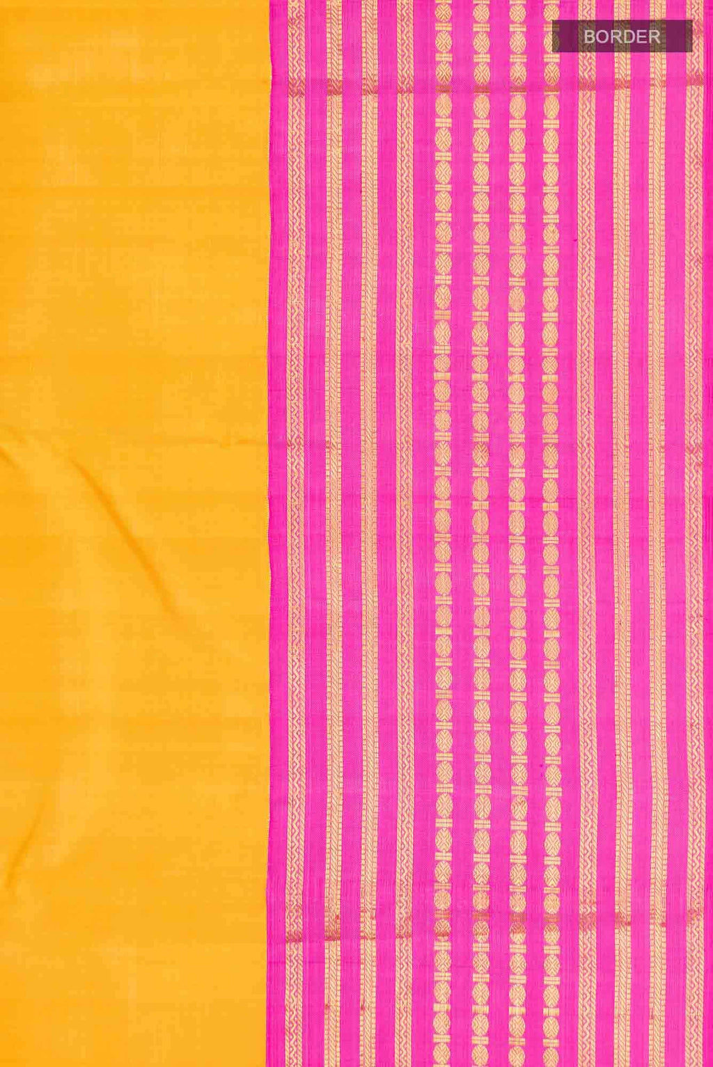 Yellow Kanchipuram Silk Saree