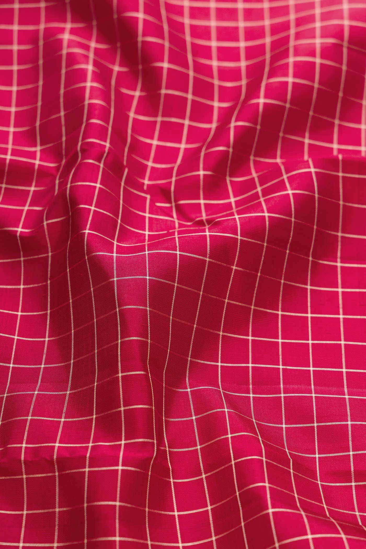 Maroon Dual Tone Kanjivaram Silk Saree